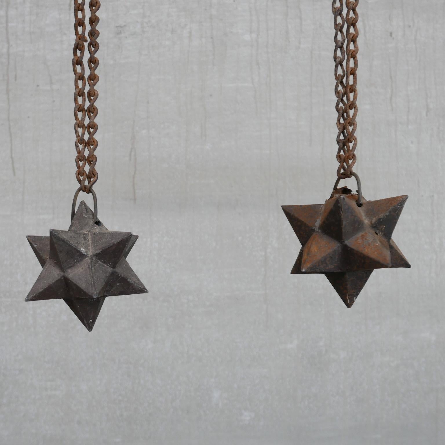 Antique French Cast Iron Geometric 'Etoile' Star Curios For Sale 1