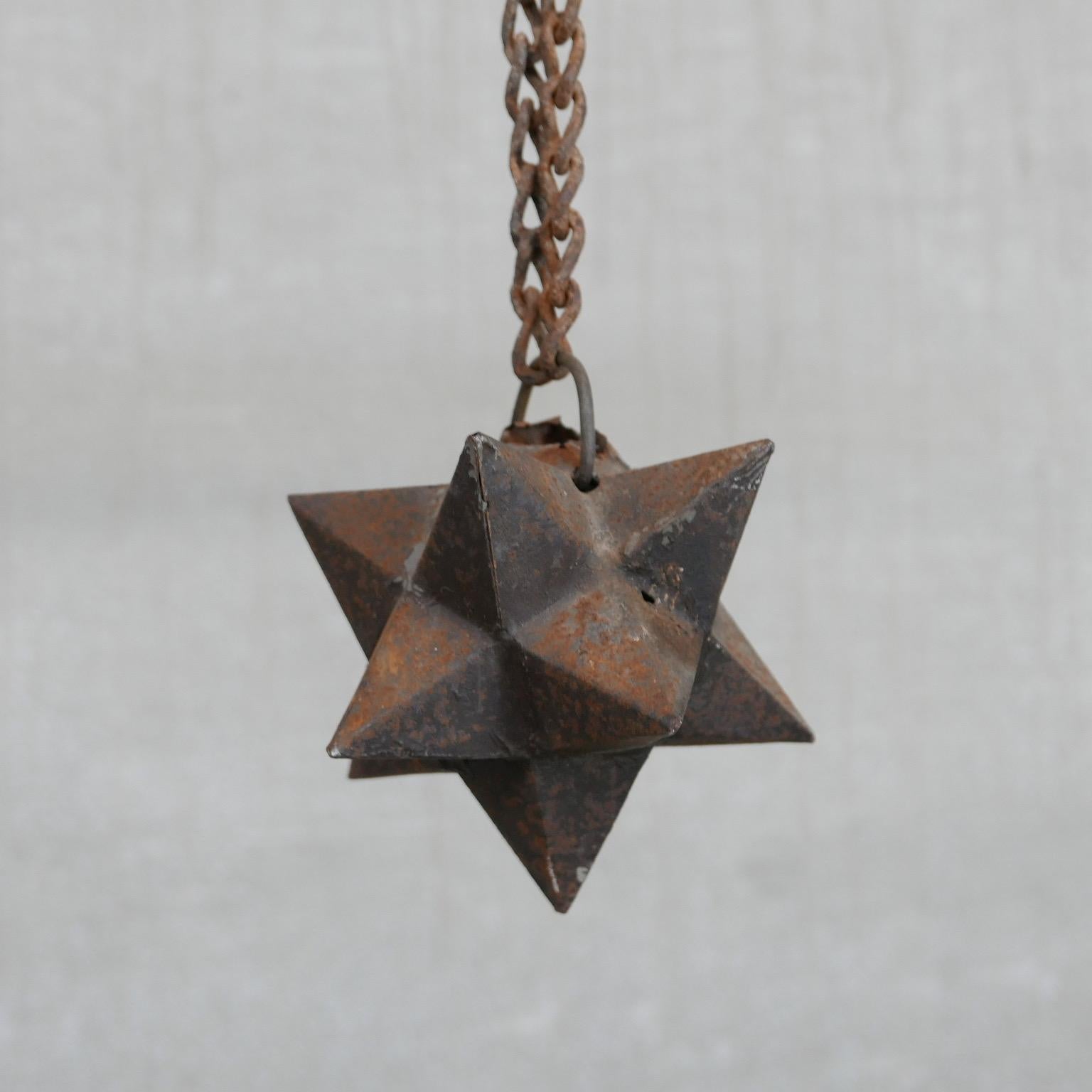 Antique French Cast Iron Geometric 'Etoile' Star Curios For Sale 4