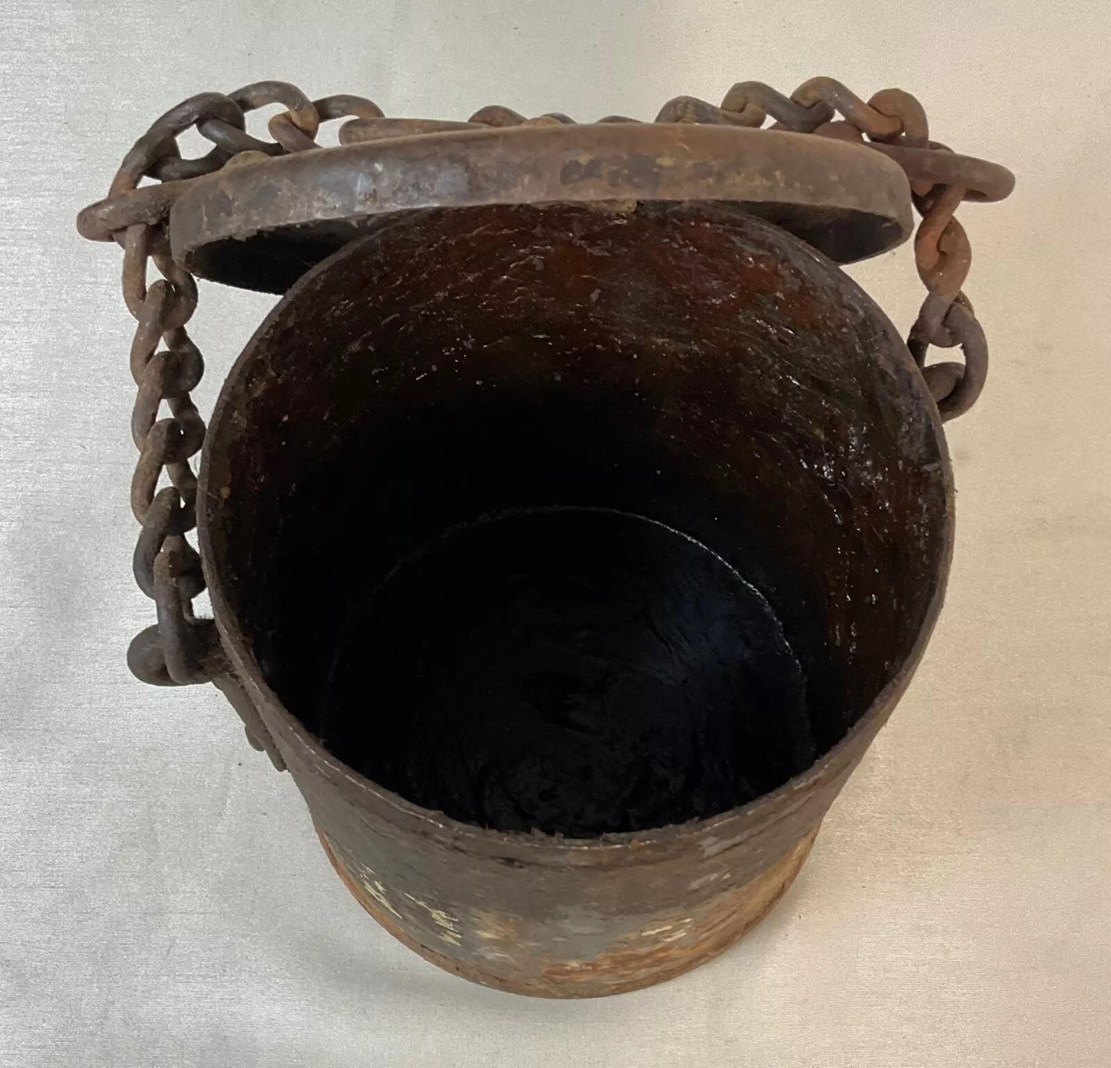 Antique French Cast Iron Grease Pot, Early 19th Century - 2Y600 For Sale 2