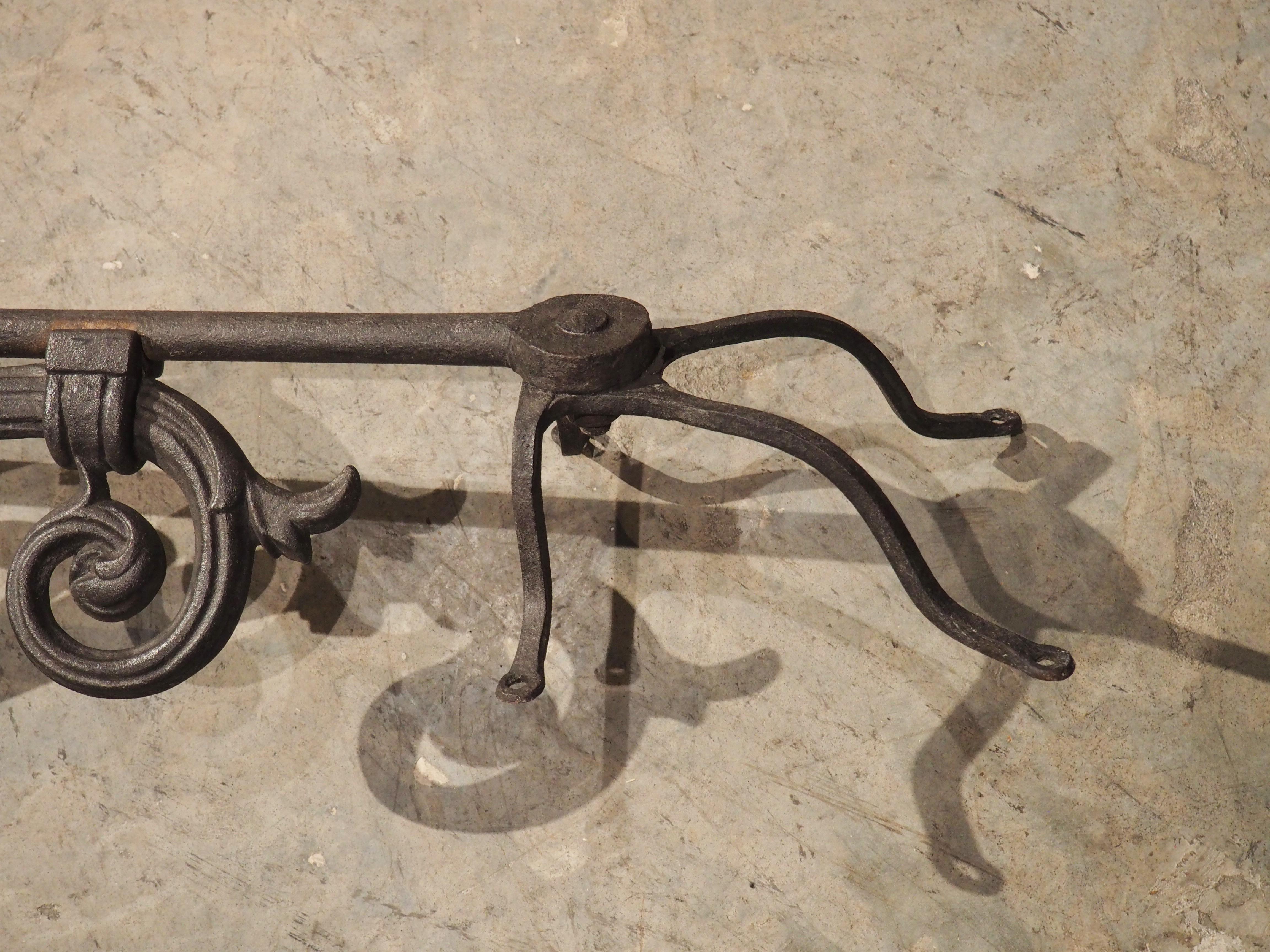 Porte-lanterne ancien en fonte française, Circa 1900 2