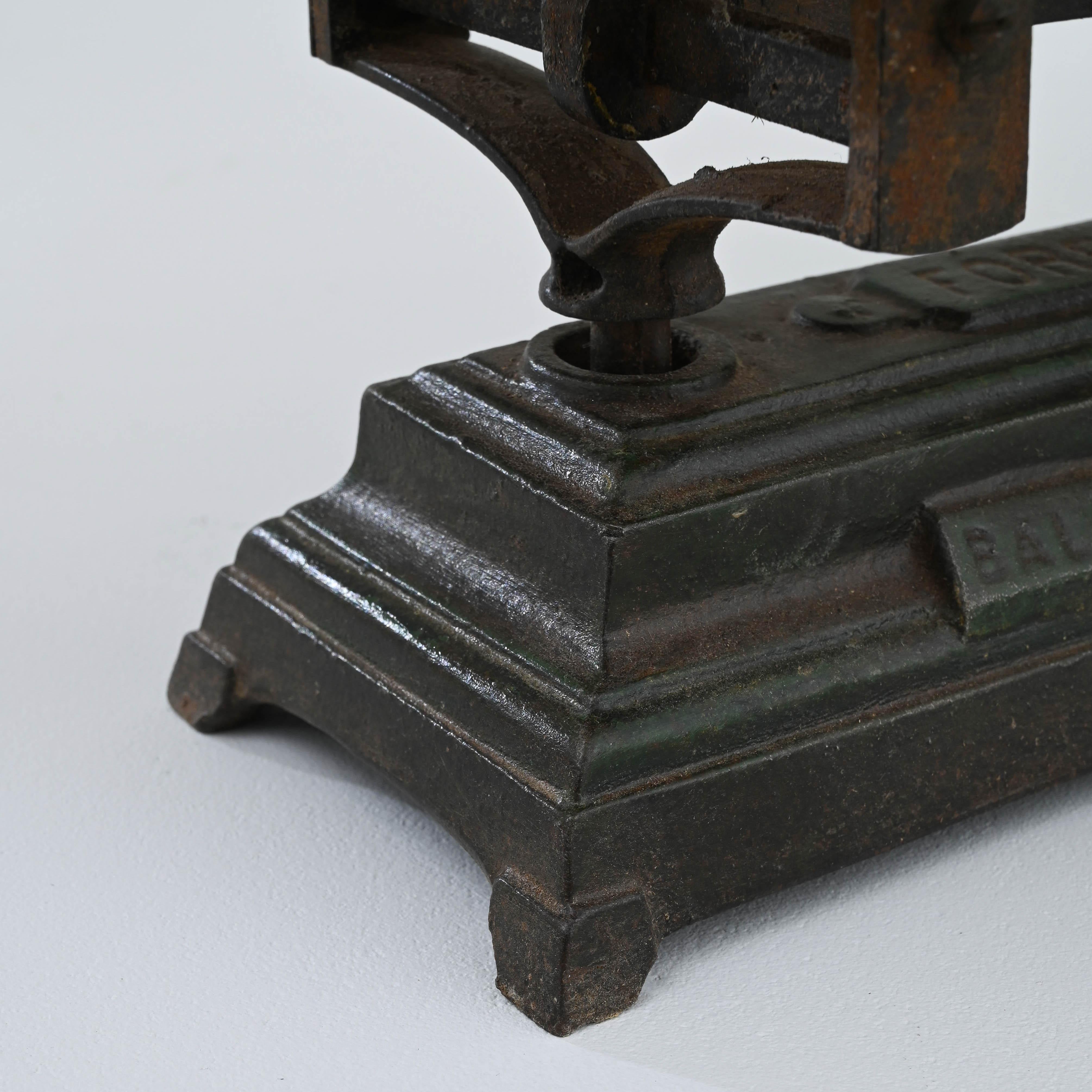 Antique French Cast Iron Scale For Sale at 1stDibs