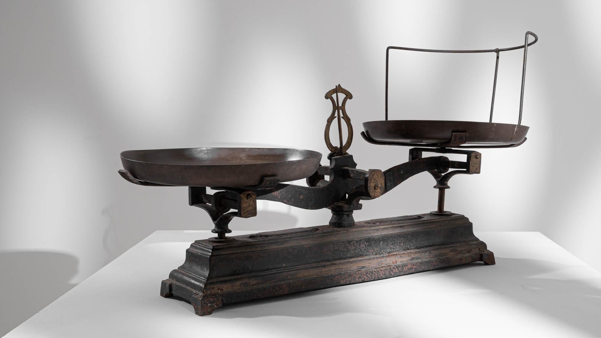 Antique French Cast Iron Scale 1