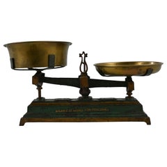 Antique French Cast Iron Scale