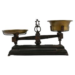 Vintage French Cast Iron Scale