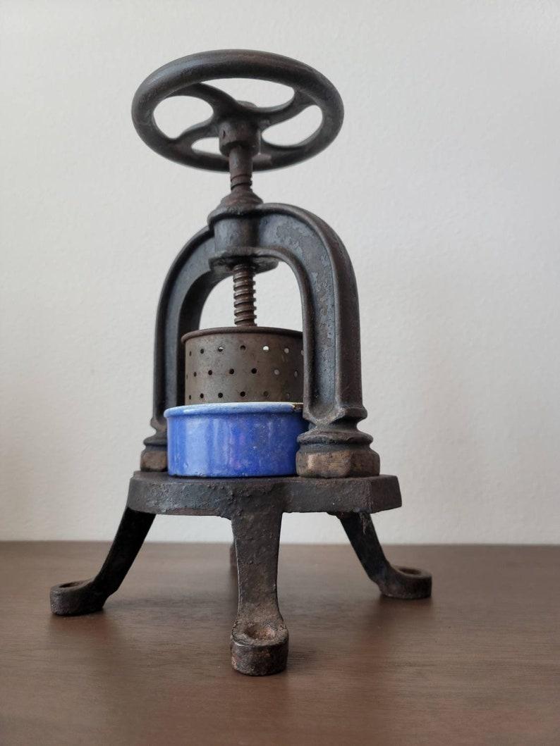 Antique French Cast Iron Screw Press 2