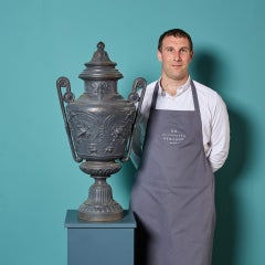 Antique French Cast Iron Urn Finial