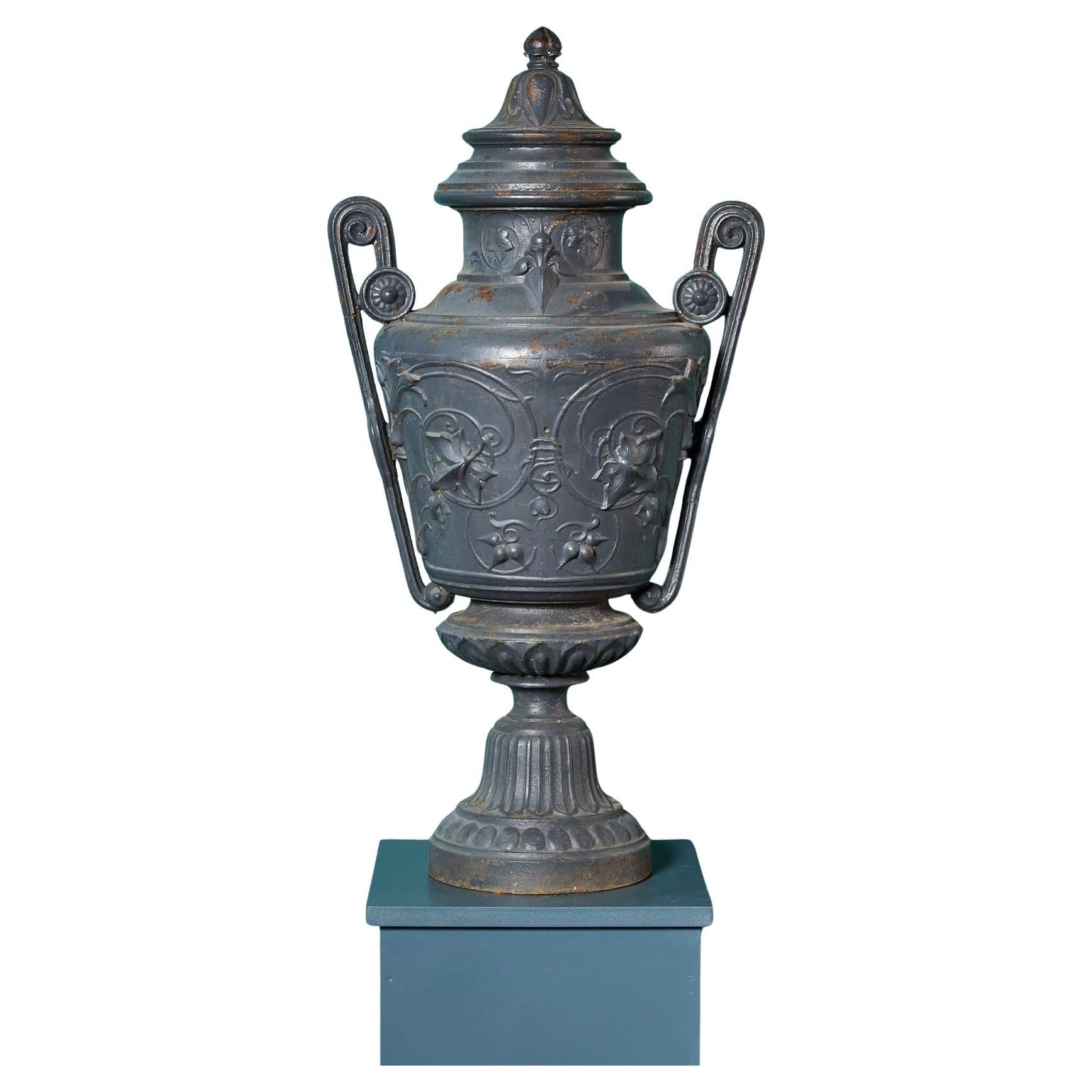 Antique French Cast Iron Urn Finial