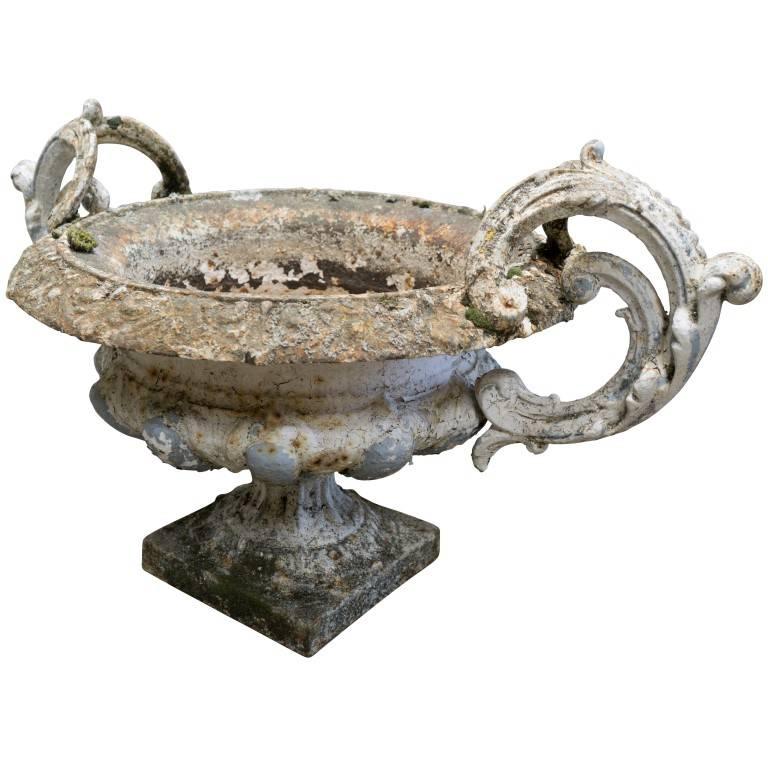 Early 20th Century Antique French Cast Iron Urns