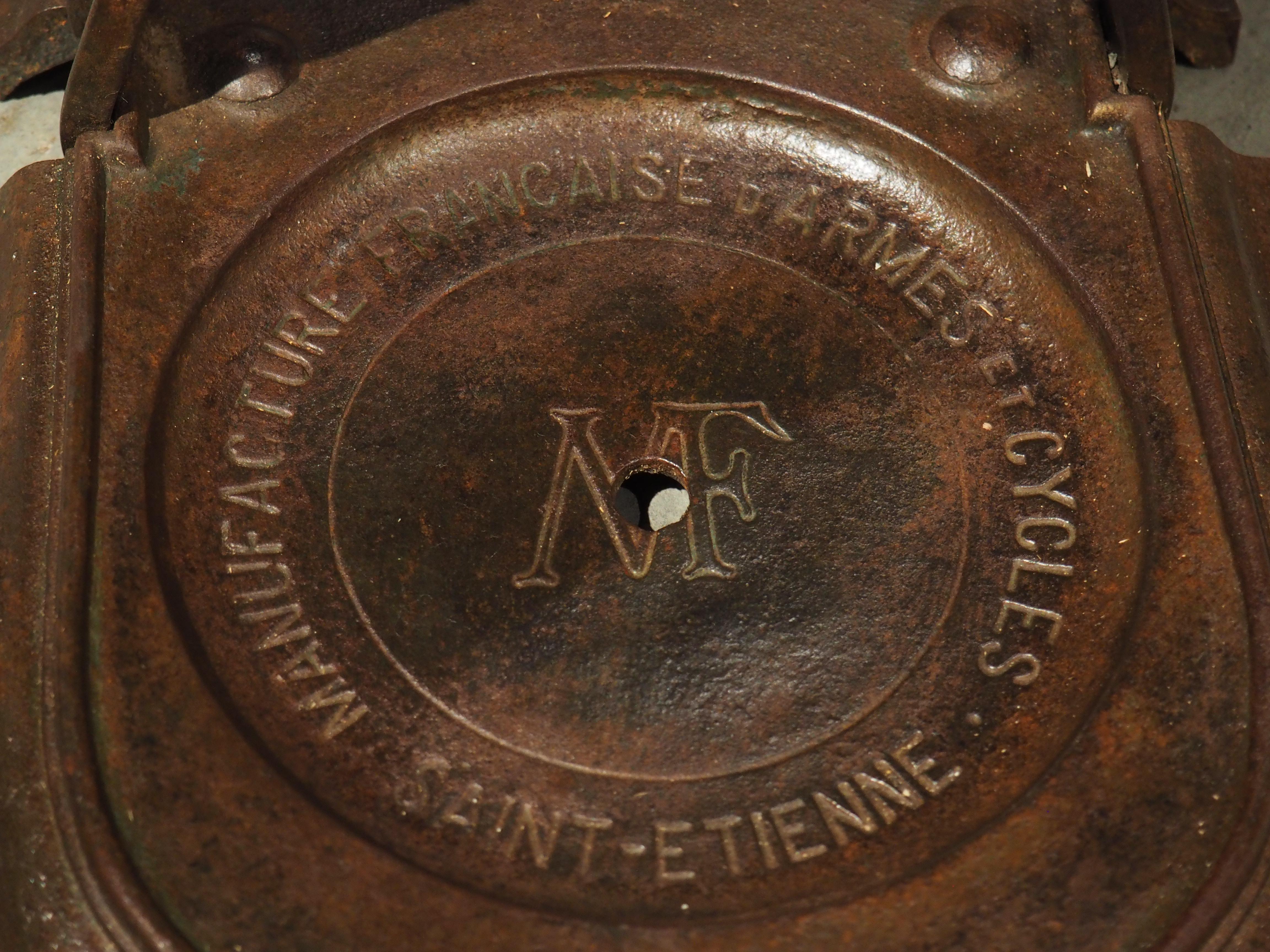 Antique French Cast Iron Wine Bottle Corker, Saint-Etienne, Early 1900s 7