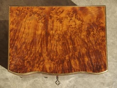 Antique French Cave a Cigares in Exotic Burl Wood, circa 1875