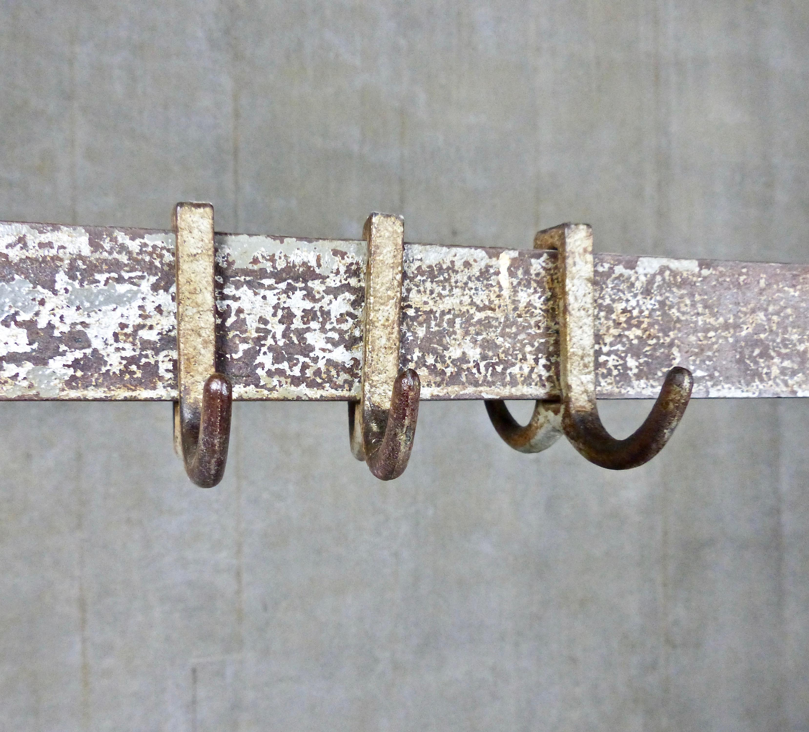 Antique French Ceiling Mounted Iron Pot Rack Holder at 1stDibs french