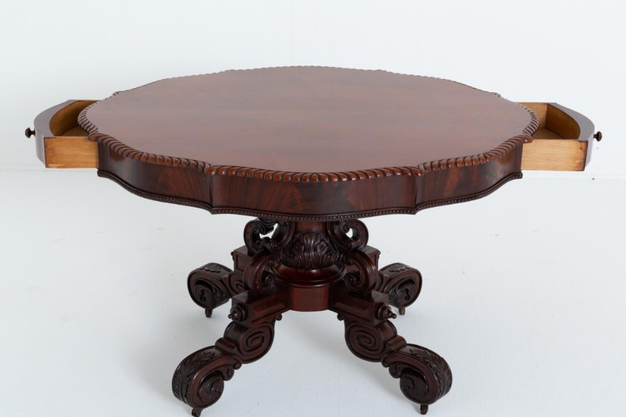 Antique French Mesa de centro de caoba 1870 en Bueno estado para la venta en Potters Bar, GB