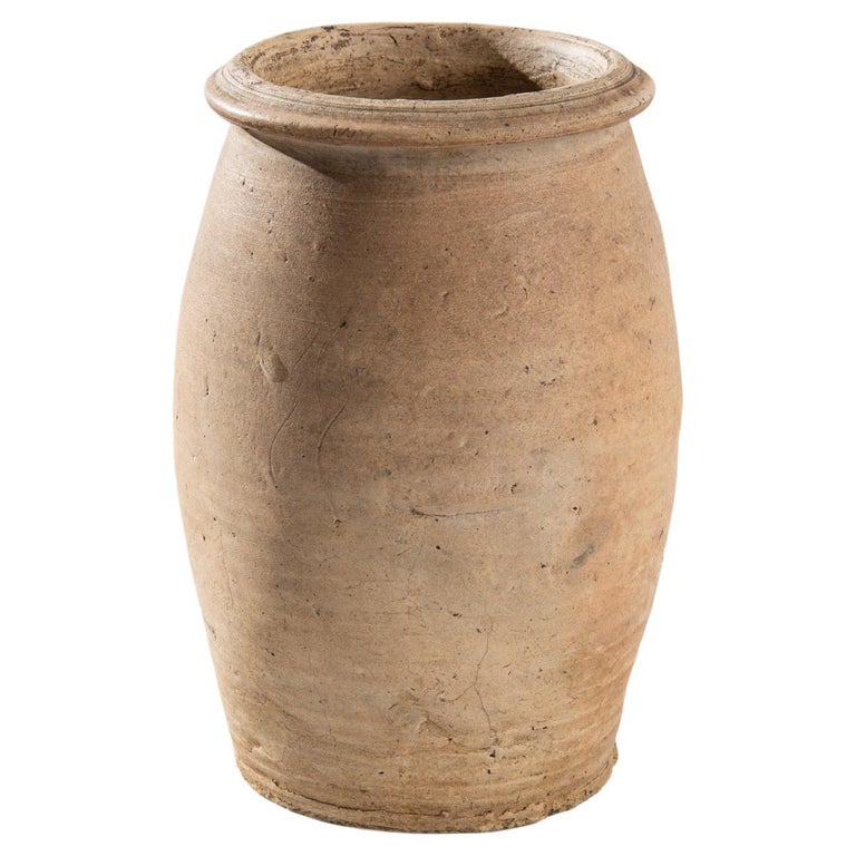Antique French Ceramic Jar For Sale at 1stDibs