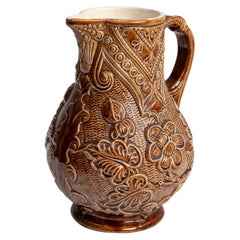 Antique French Ceramic Pitcher, Glazed, 1900-1909, Good Condition