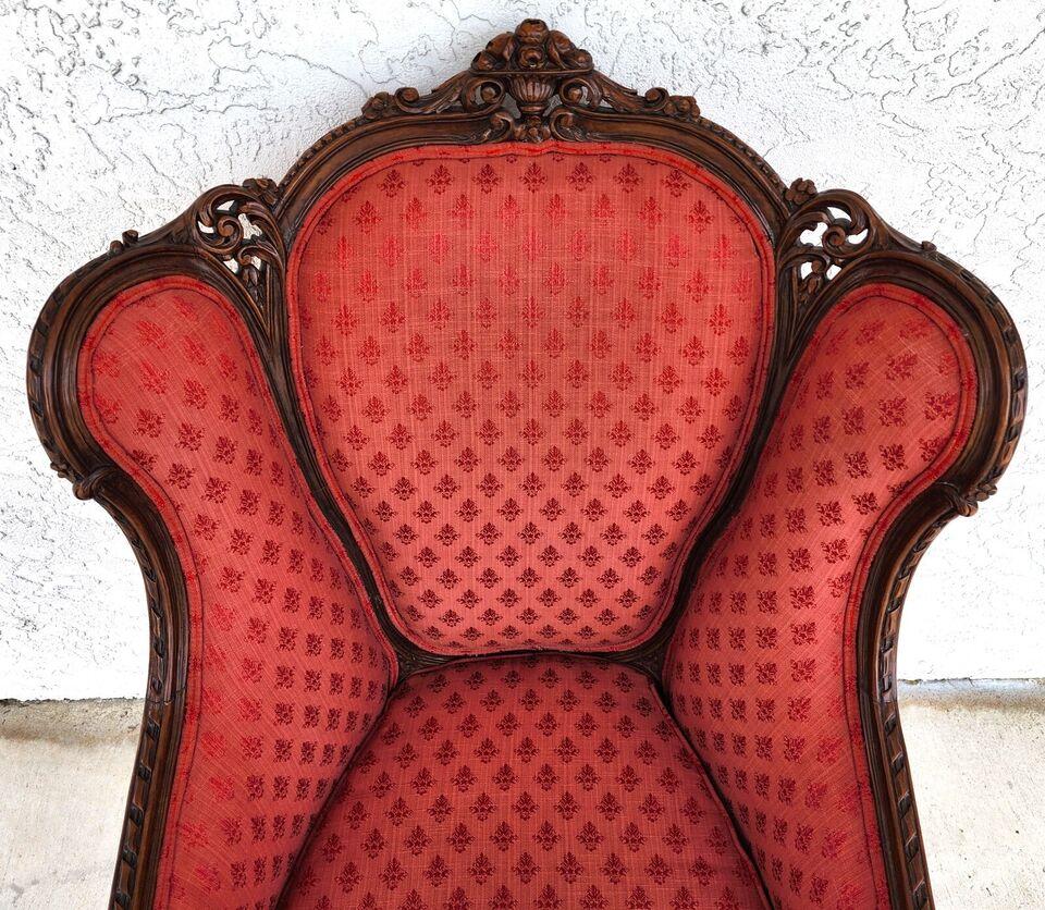 Antique French Chair Bergere Walnut For Sale 6