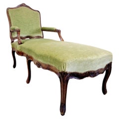 Antique French Chaise Longue Stuhl Louis XV Stil