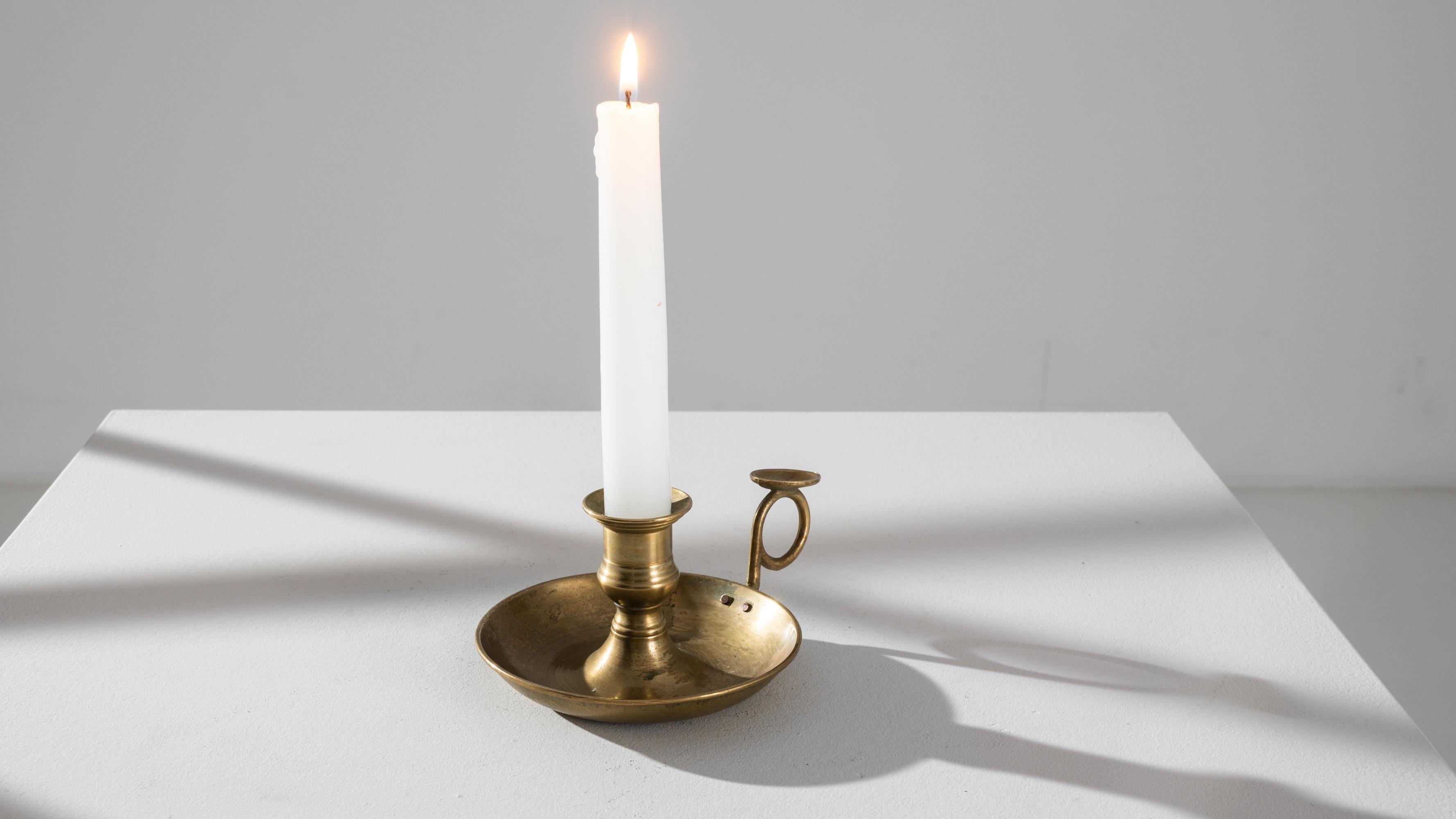 Antique French Chamberstick Candle Holder 4