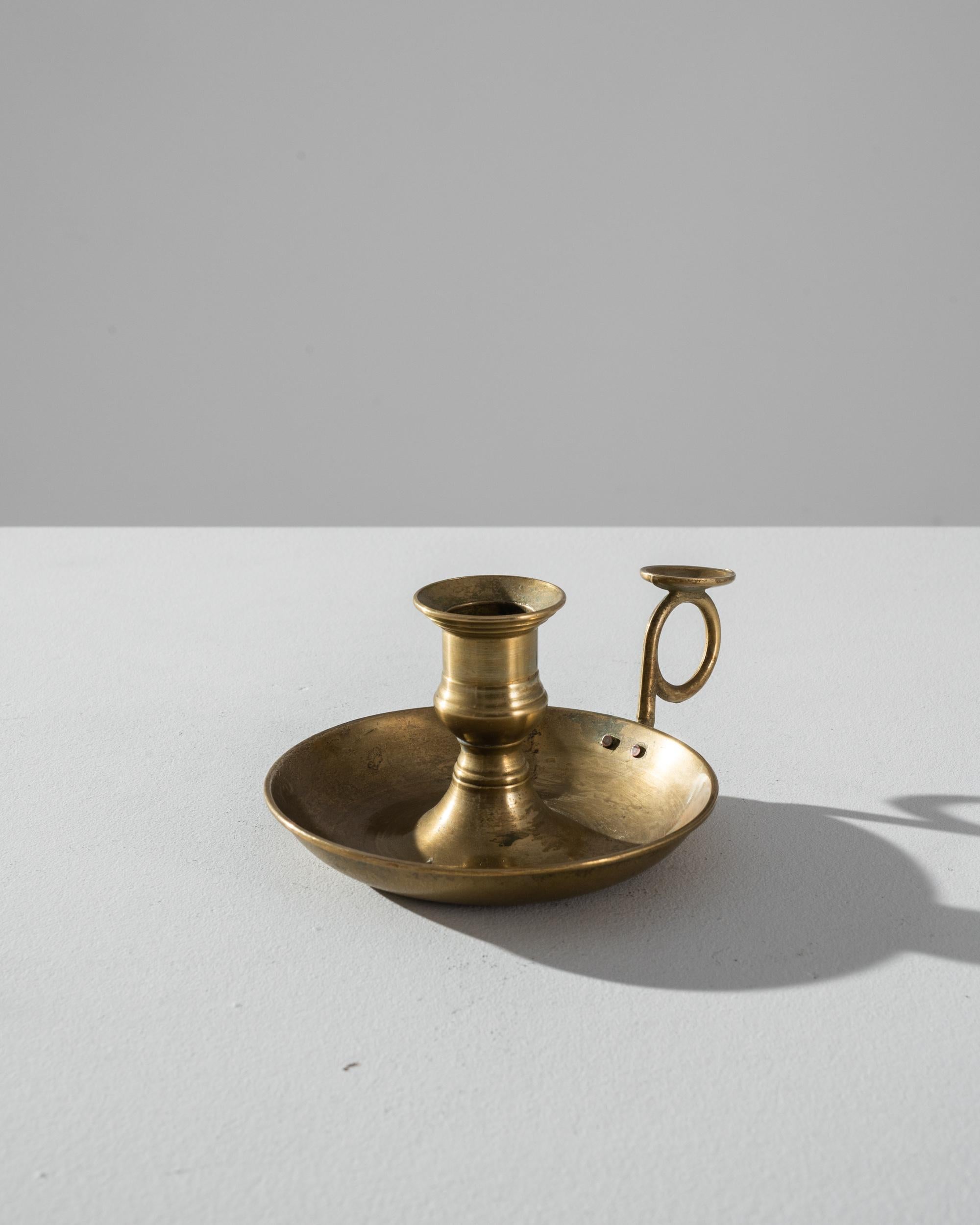 Antique French Chamberstick Candle Holder 2