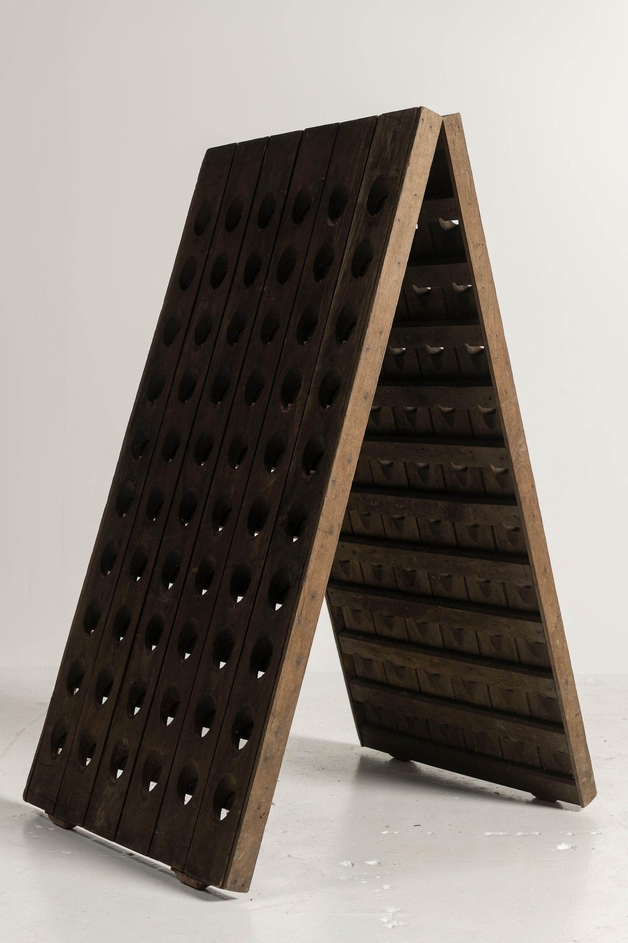 Antique French Champagne/Wine Riddling Rack For Sale 11