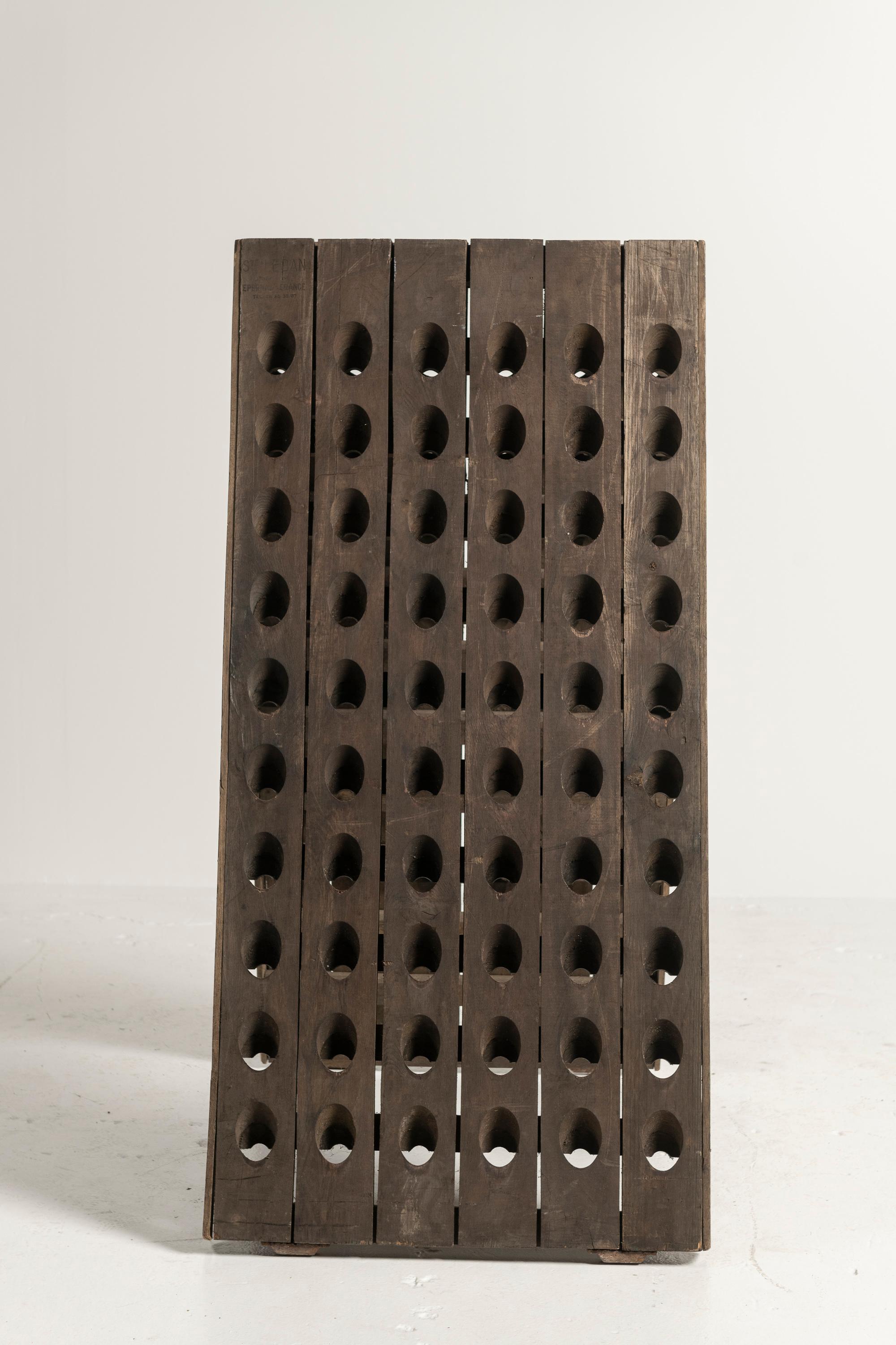 20th Century Antique French Champagne/Wine Riddling Rack For Sale