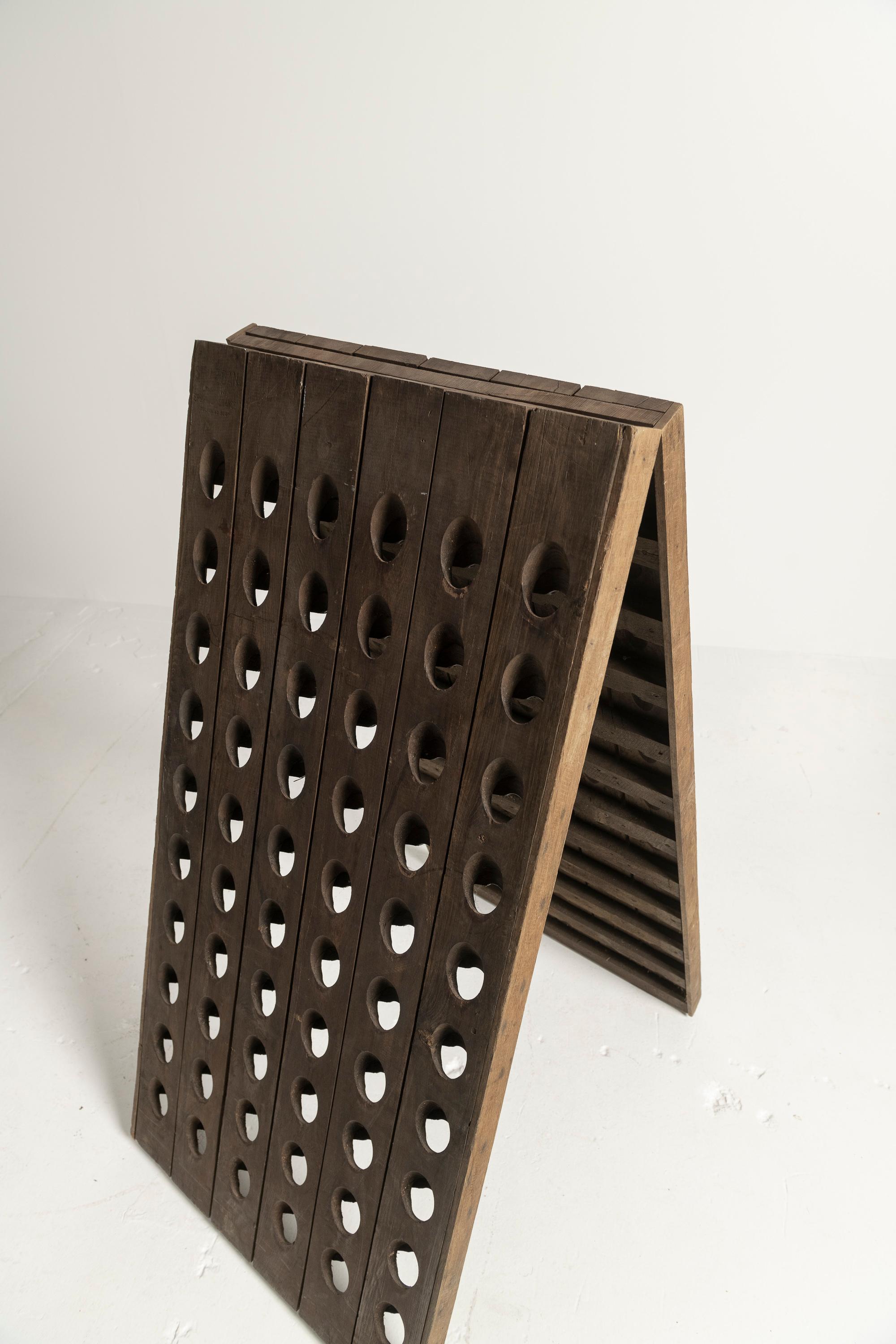 Antique French Champagne/Wine Riddling Rack For Sale 1
