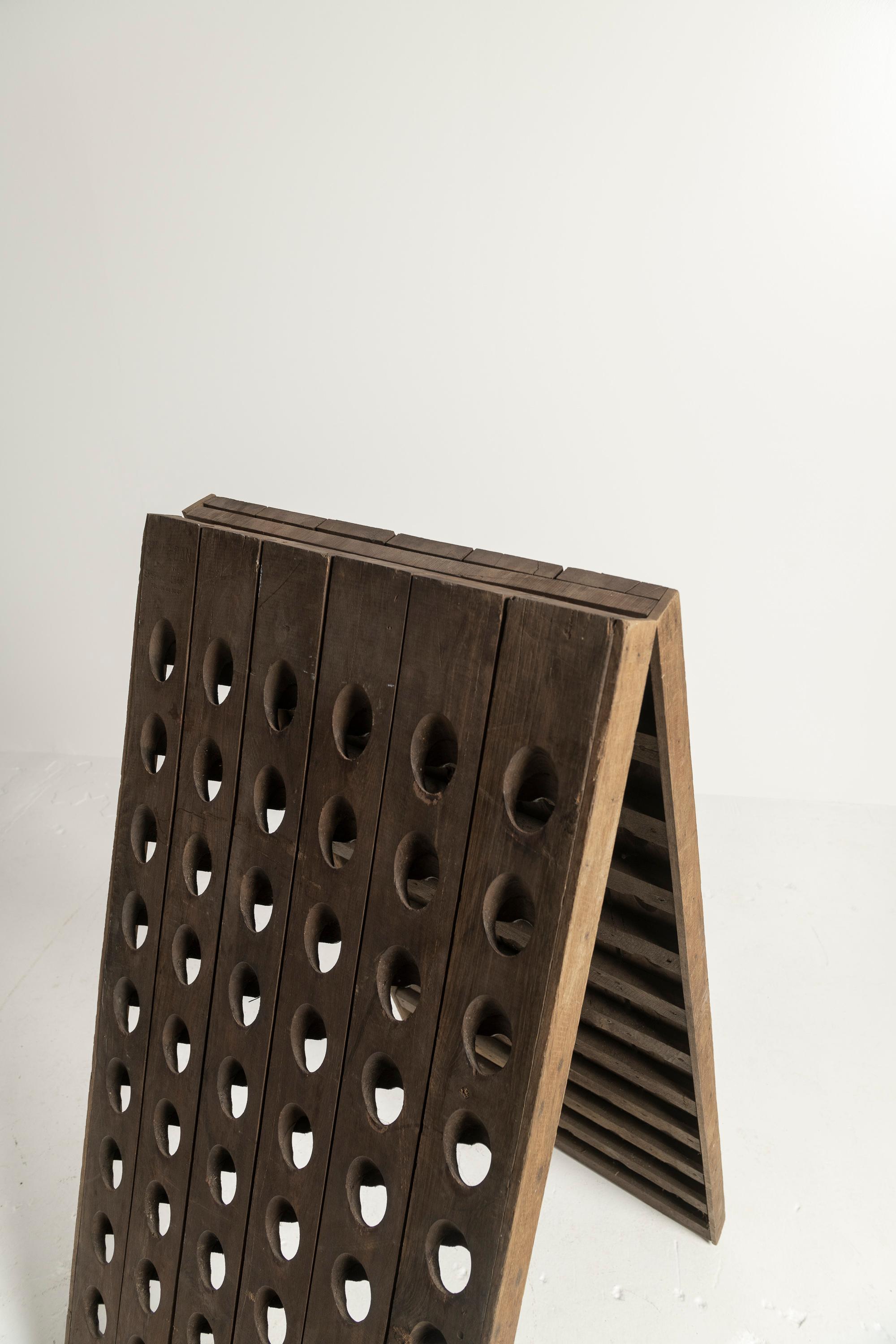 Antique French Champagne/Wine Riddling Rack For Sale 2