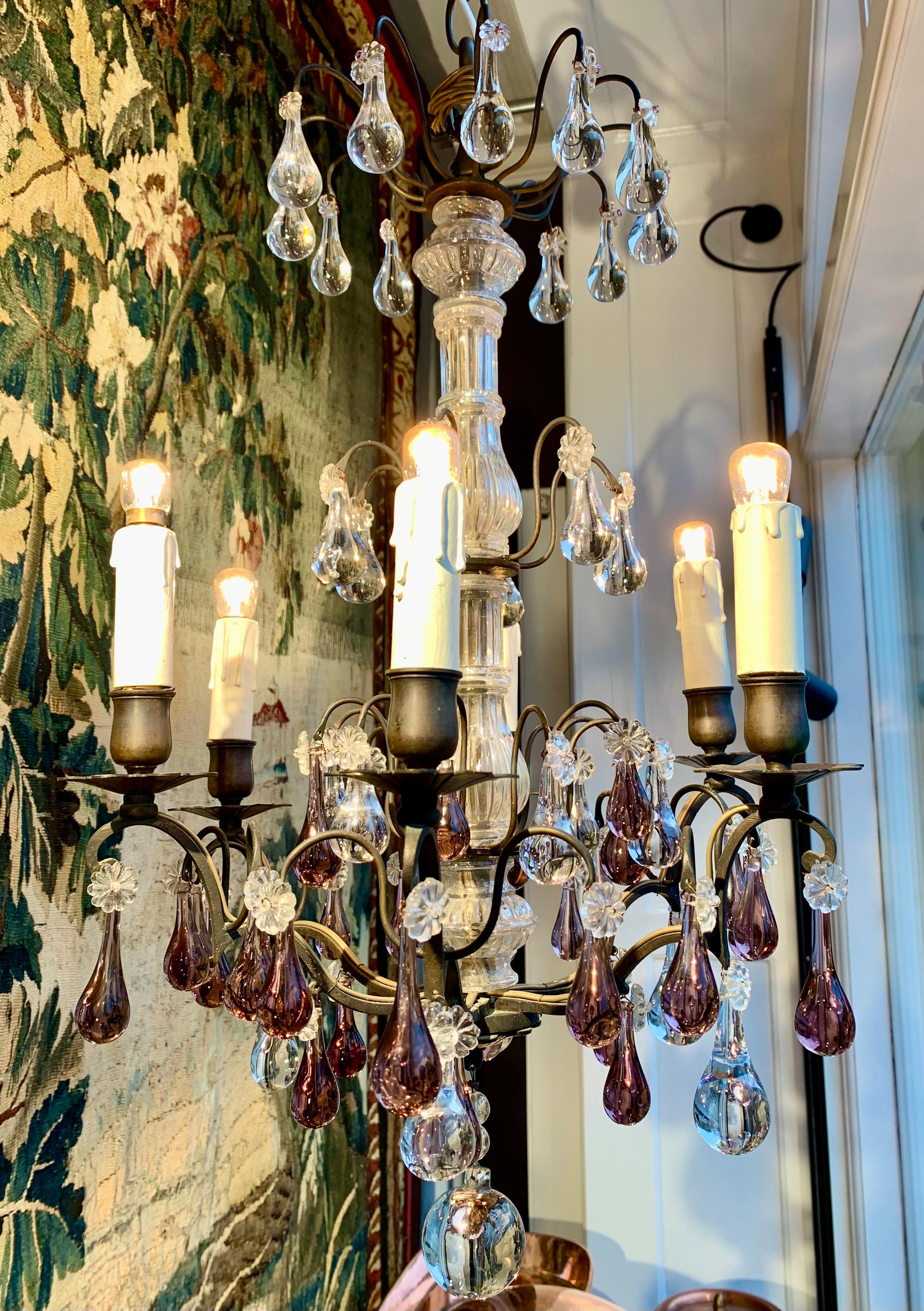 Antique French Chandelier In Good Condition For Sale In Hellerup, DK
