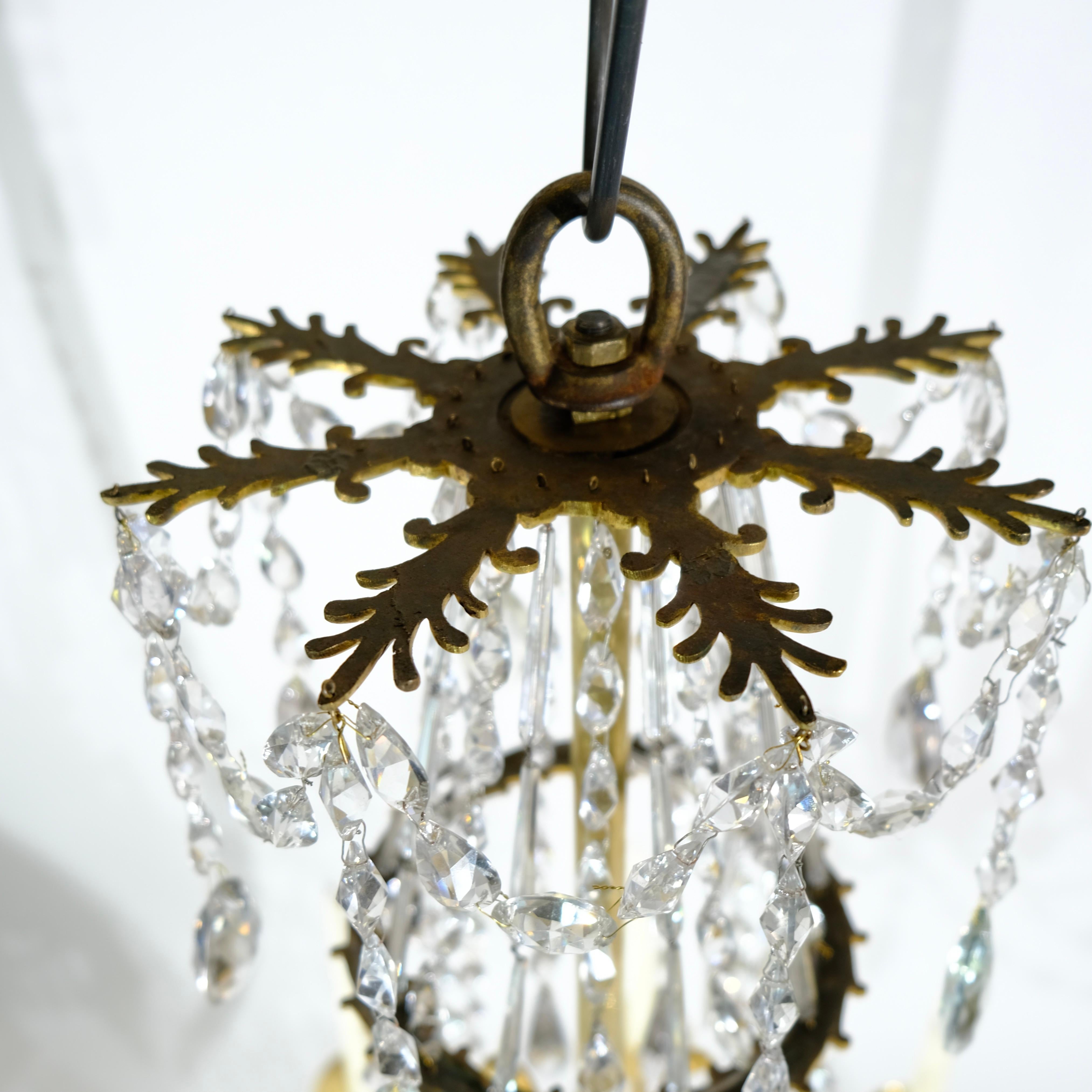 Antique French chandelier made around year 1800 5