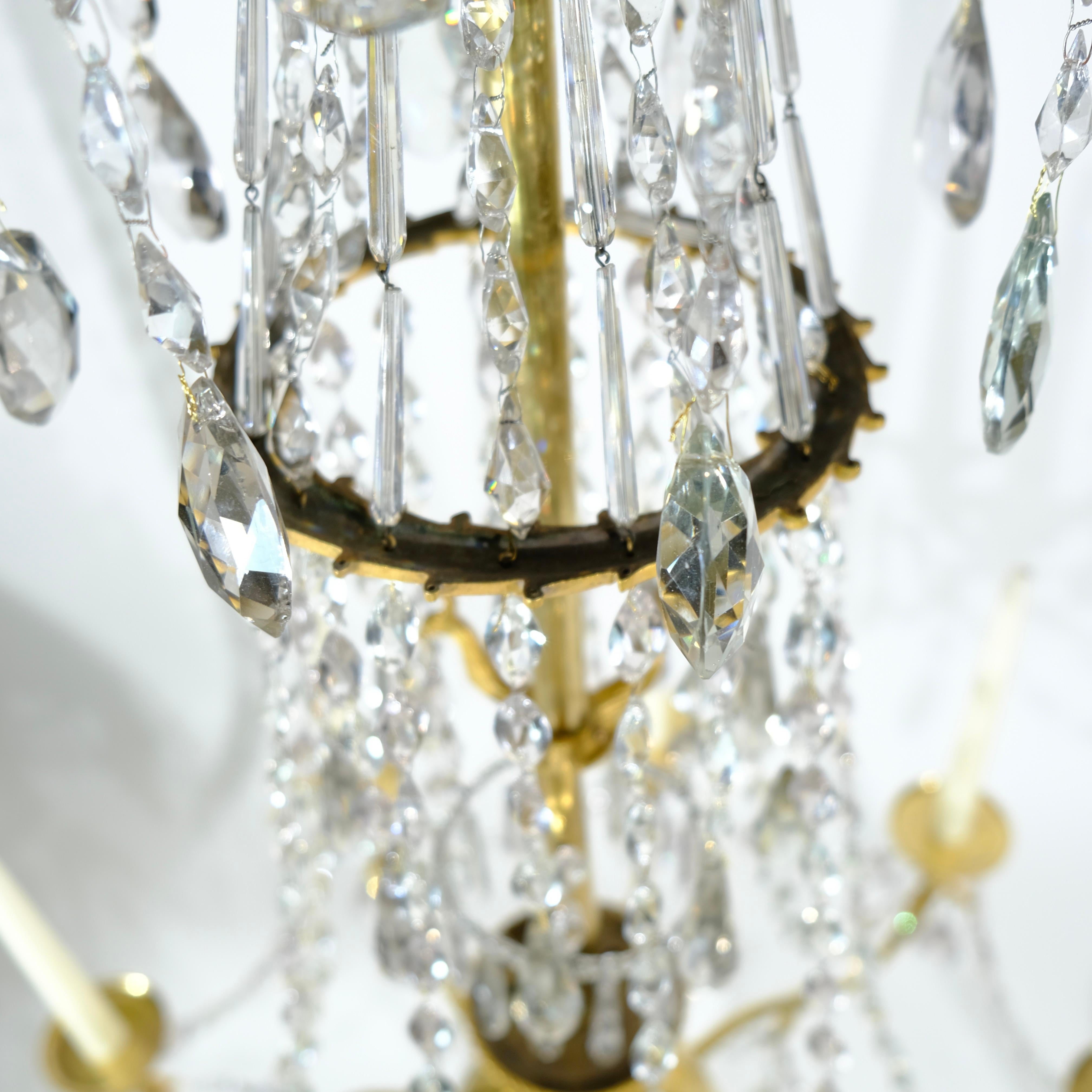 Antique French chandelier made around year 1800 6