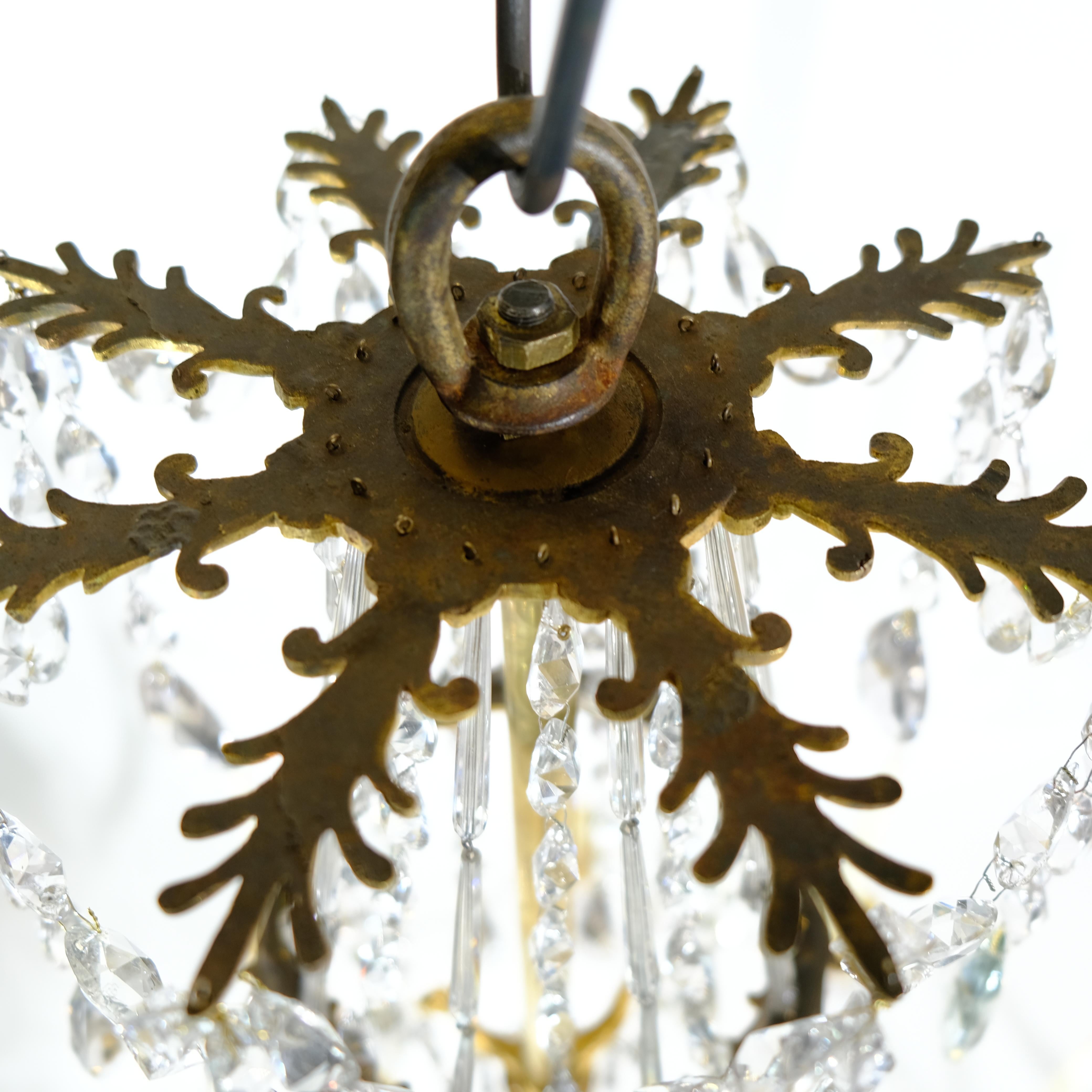 Antique French chandelier made around year 1800 7