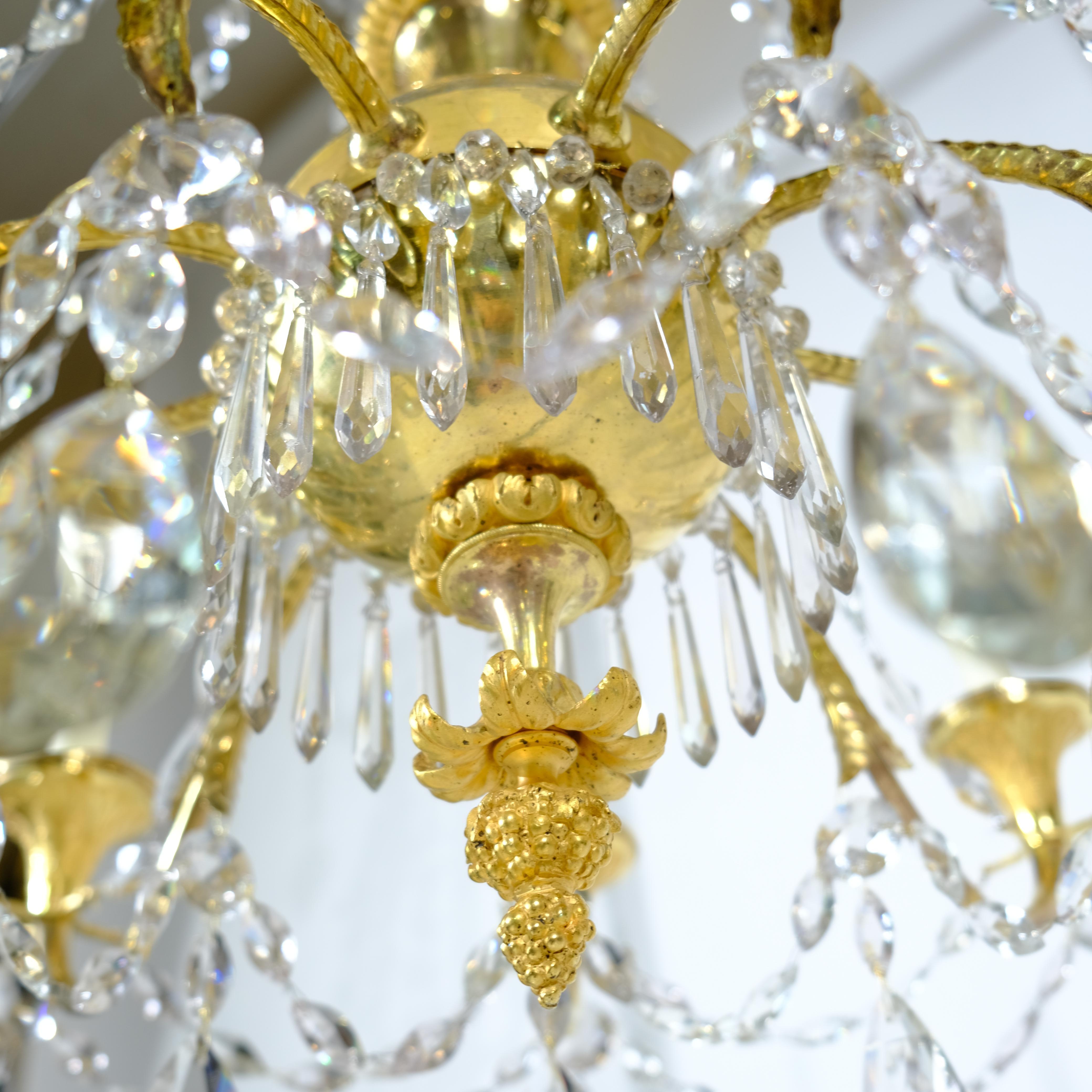 19th Century Antique French chandelier made around year 1800