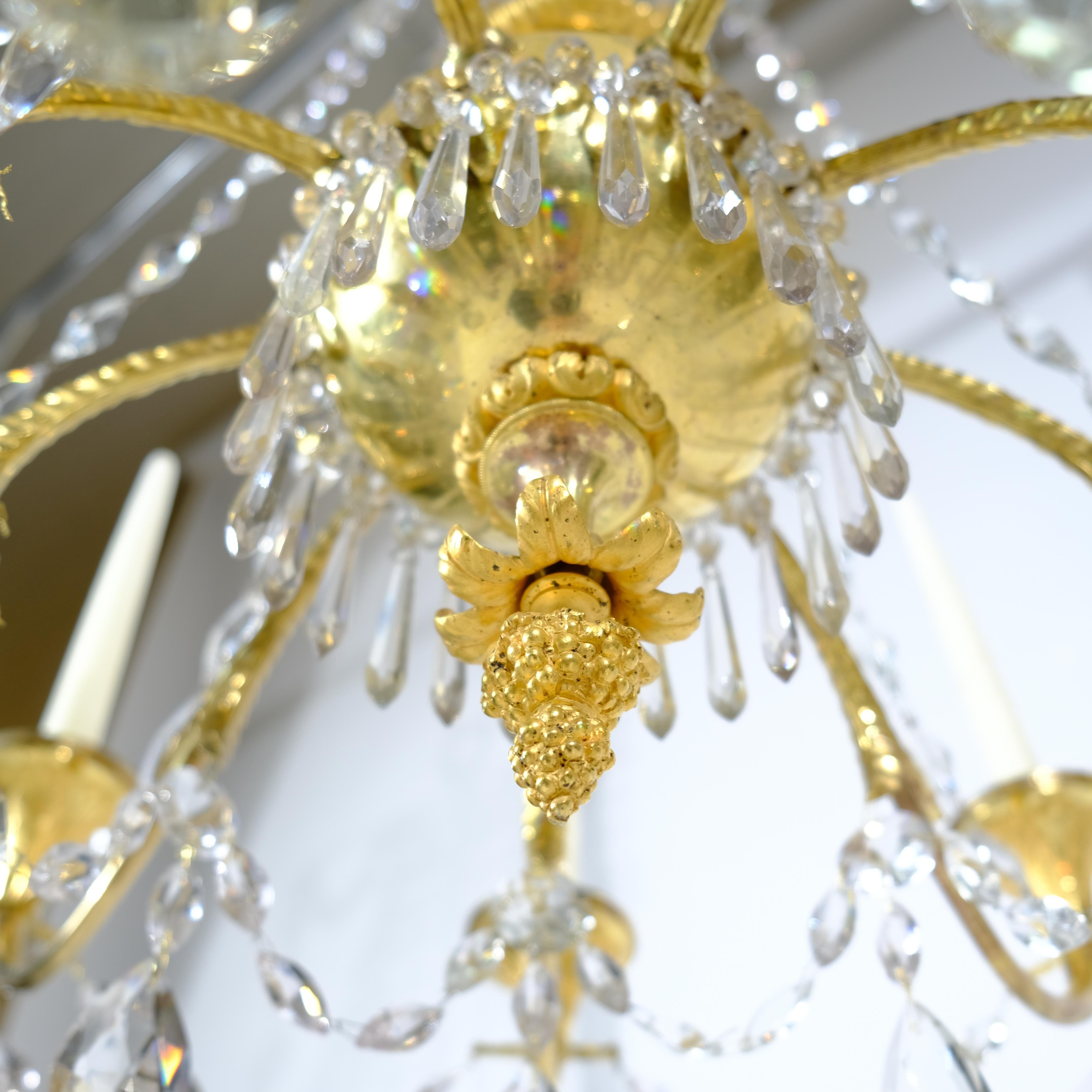 Antique French chandelier made around year 1800 2