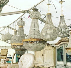 Antique French Chandelier, Vintage, Industrial, Huge