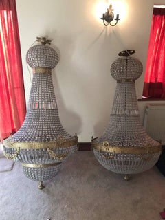 Antique French Chandelier, Vintage, Industrial, Huge