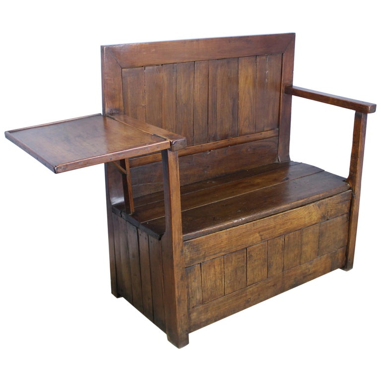 Antique French Cherry And Chestnut Seat For Sale At 1stdibs