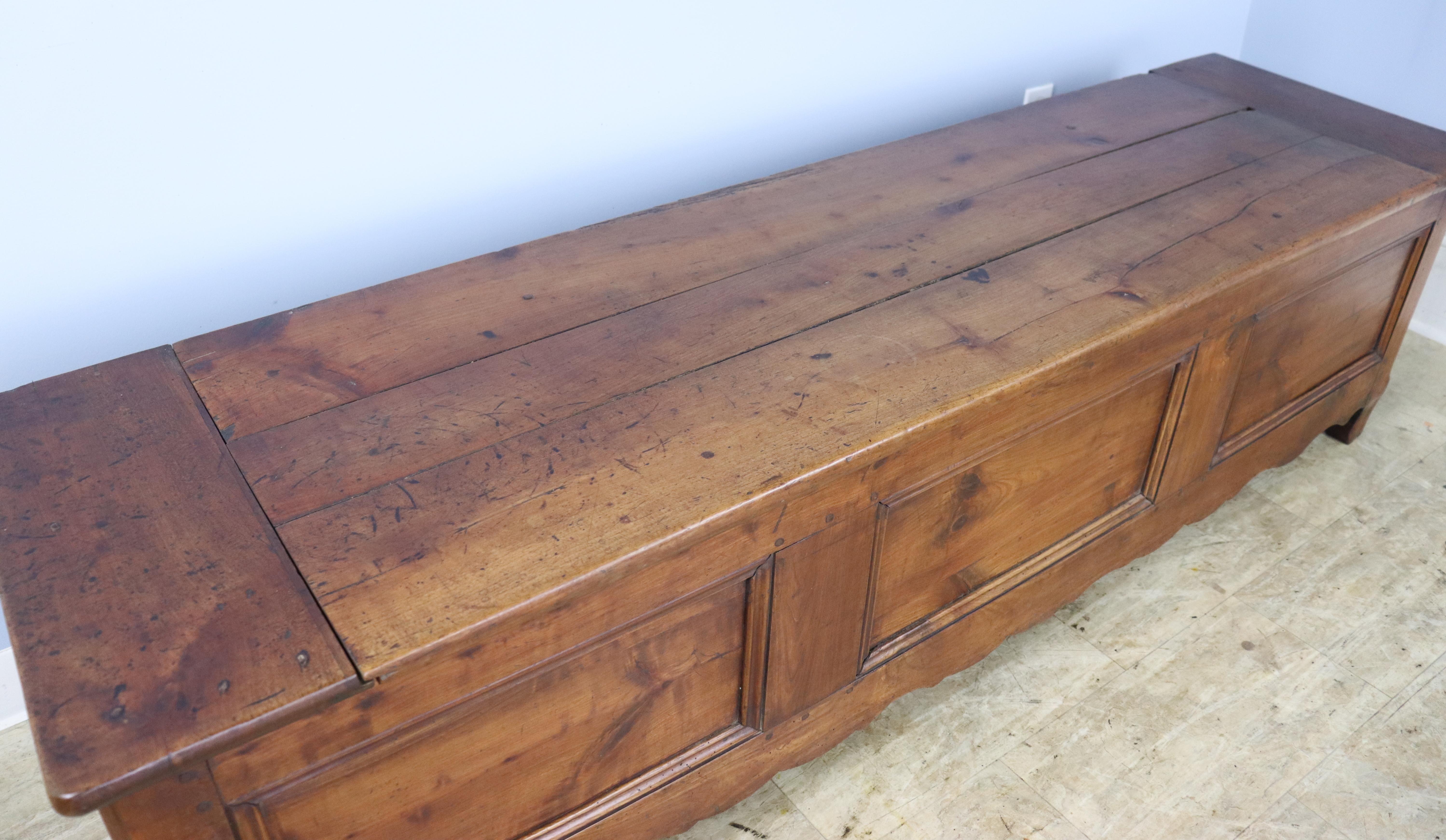 Antique French Cherry Coffer For Sale 4