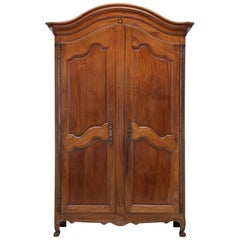 Antique French Cherry Louis Style XV Armoire in it's Original Finish circa 1800 