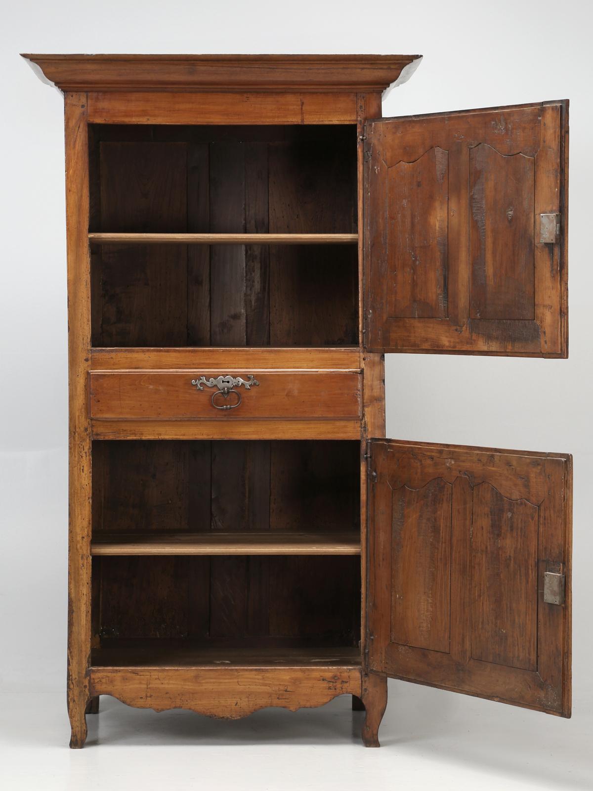 Antique French Cherrywood Bonnetiere 'Small Cupboard', circa 1700s 3