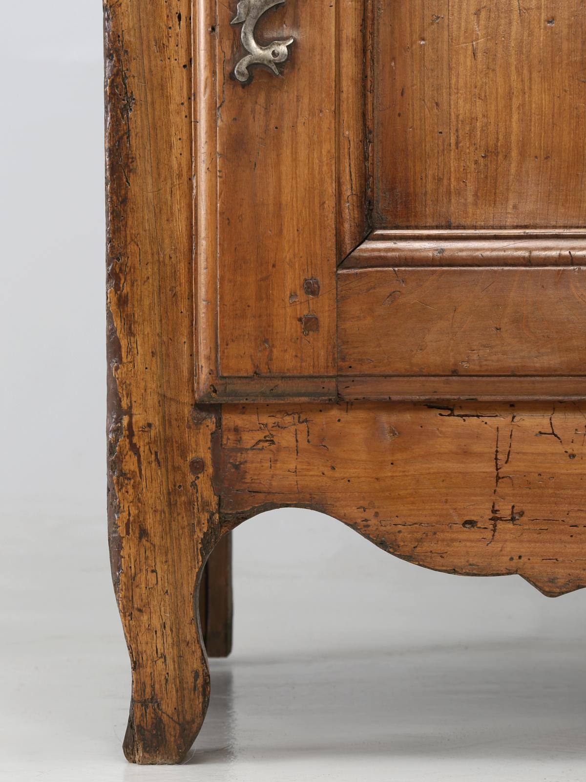 Late 18th Century Antique French Cherrywood Bonnetiere 'Small Cupboard', circa 1700s