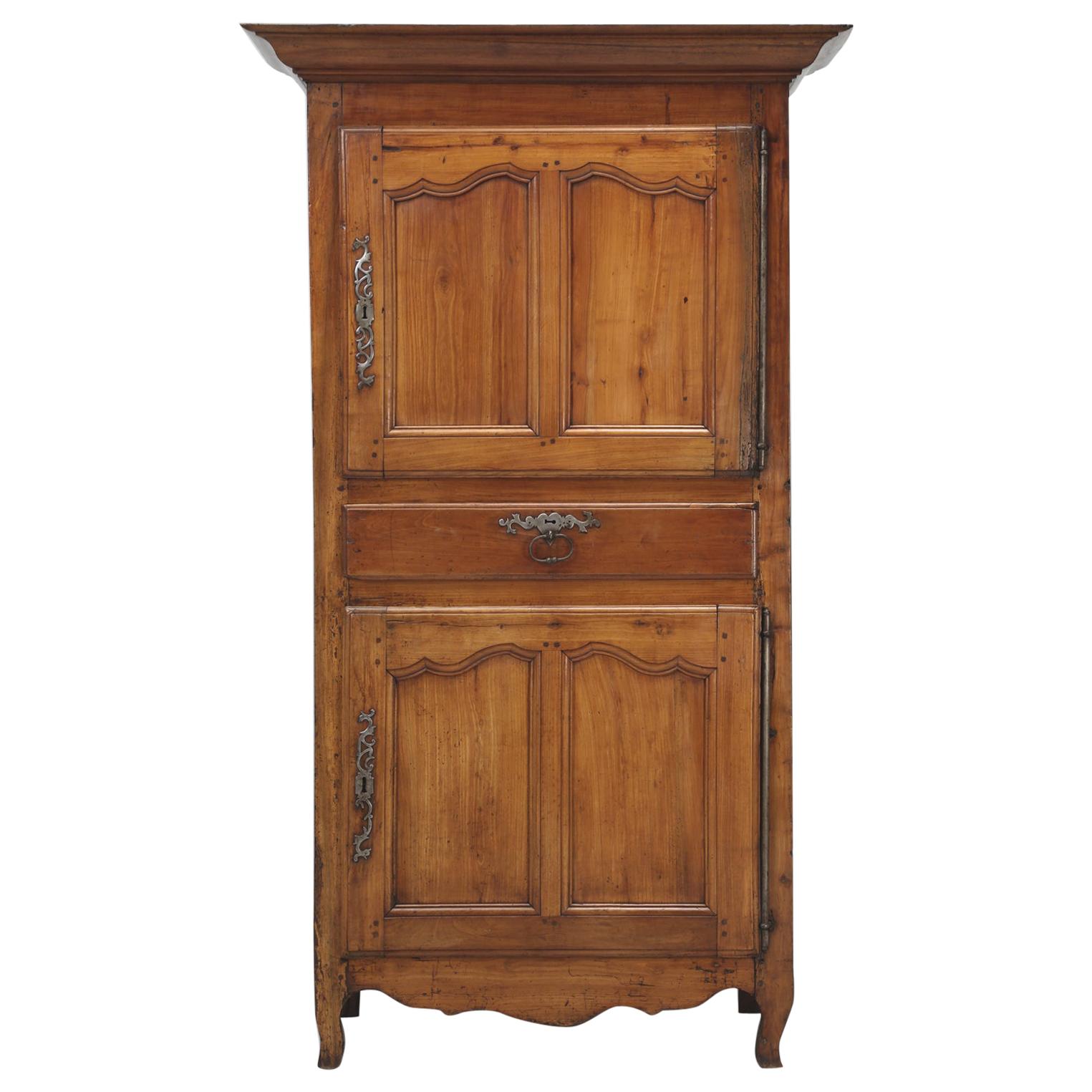 Antique French Cherrywood Bonnetiere 'Small Cupboard', circa 1700s