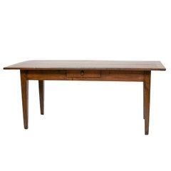 Antique French Cherrywood Farm Table