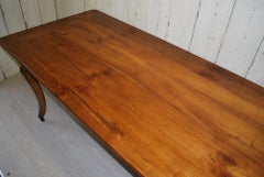 Antique French Cherrywood Farmhouse kitchen dining Table