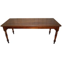 Antique French Cherrywood Farmhouse kitchen dining Table 