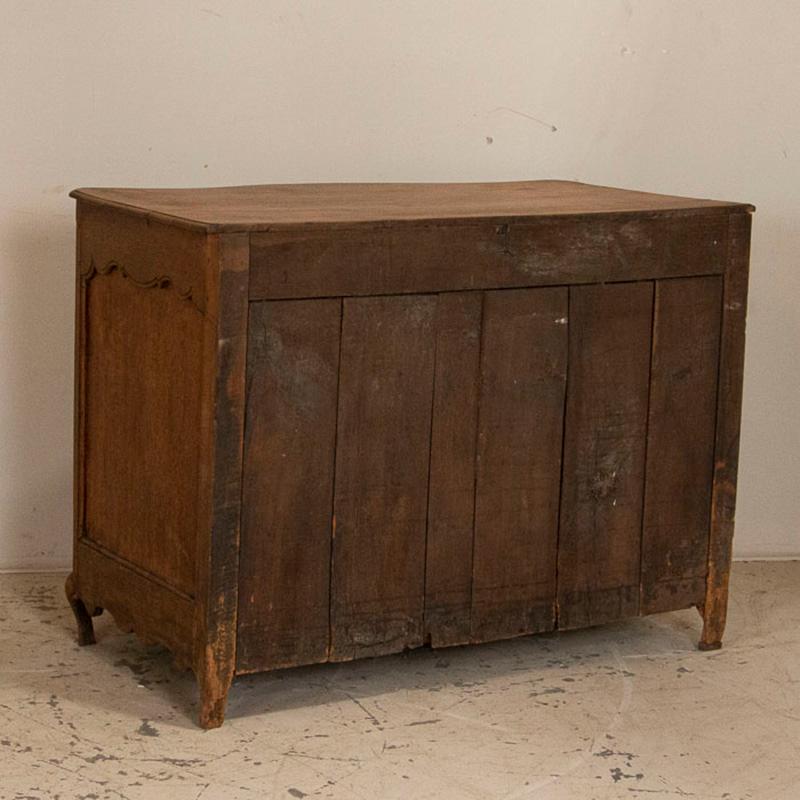 Wood Antique French Chest of 3 Drawers