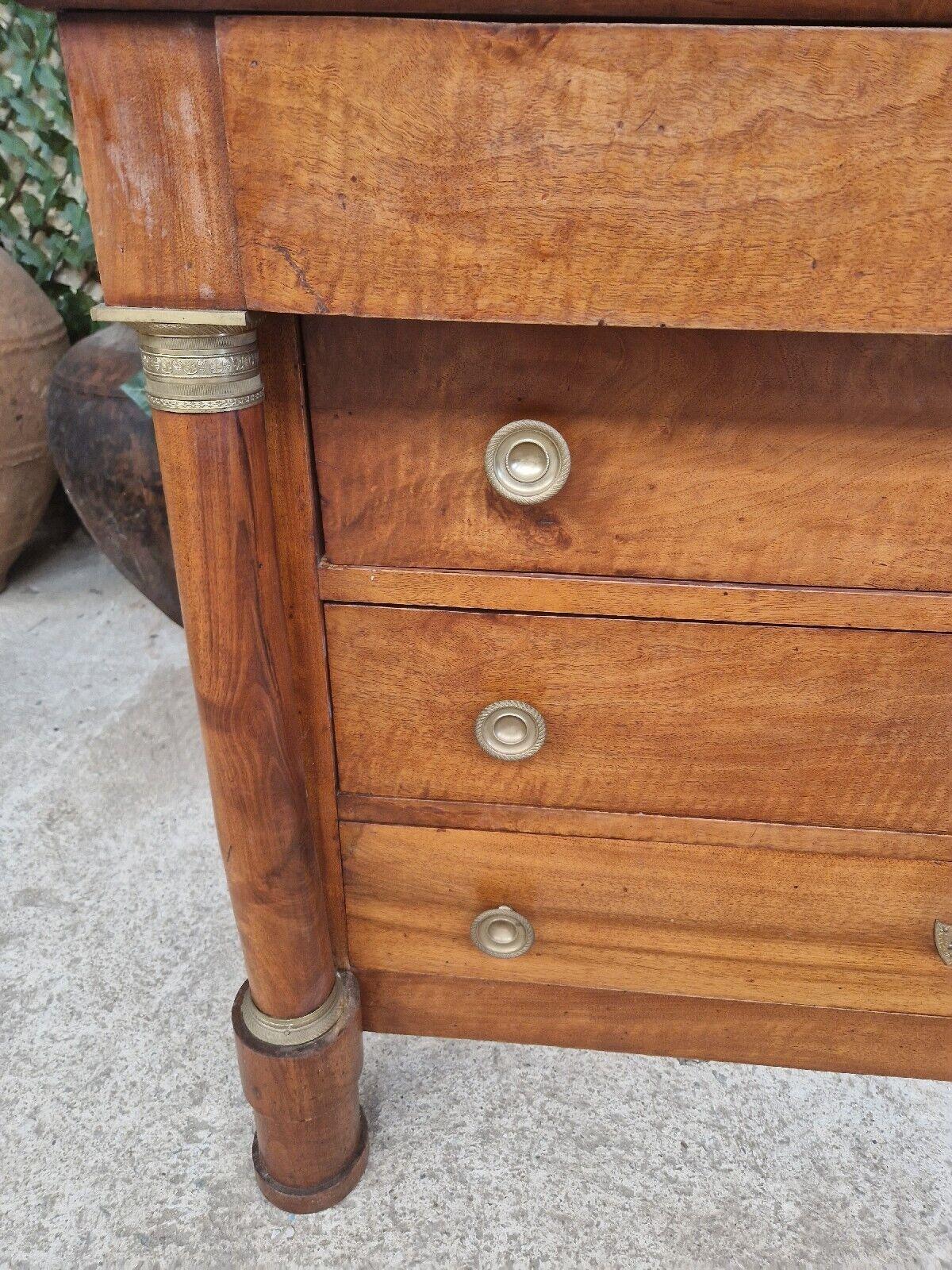 Antique French Chest of Drawers 19th Century Empire Commode  In Good Condition For Sale In Buxton, GB