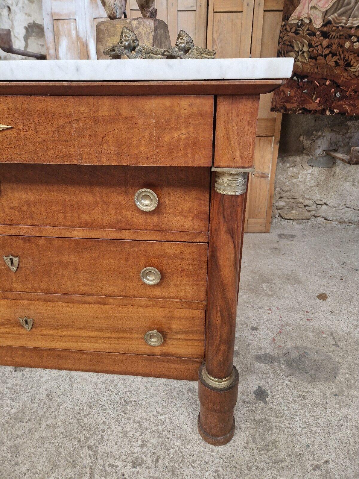 Antique French Chest of Drawers 19th Century Empire Commode  For Sale 3