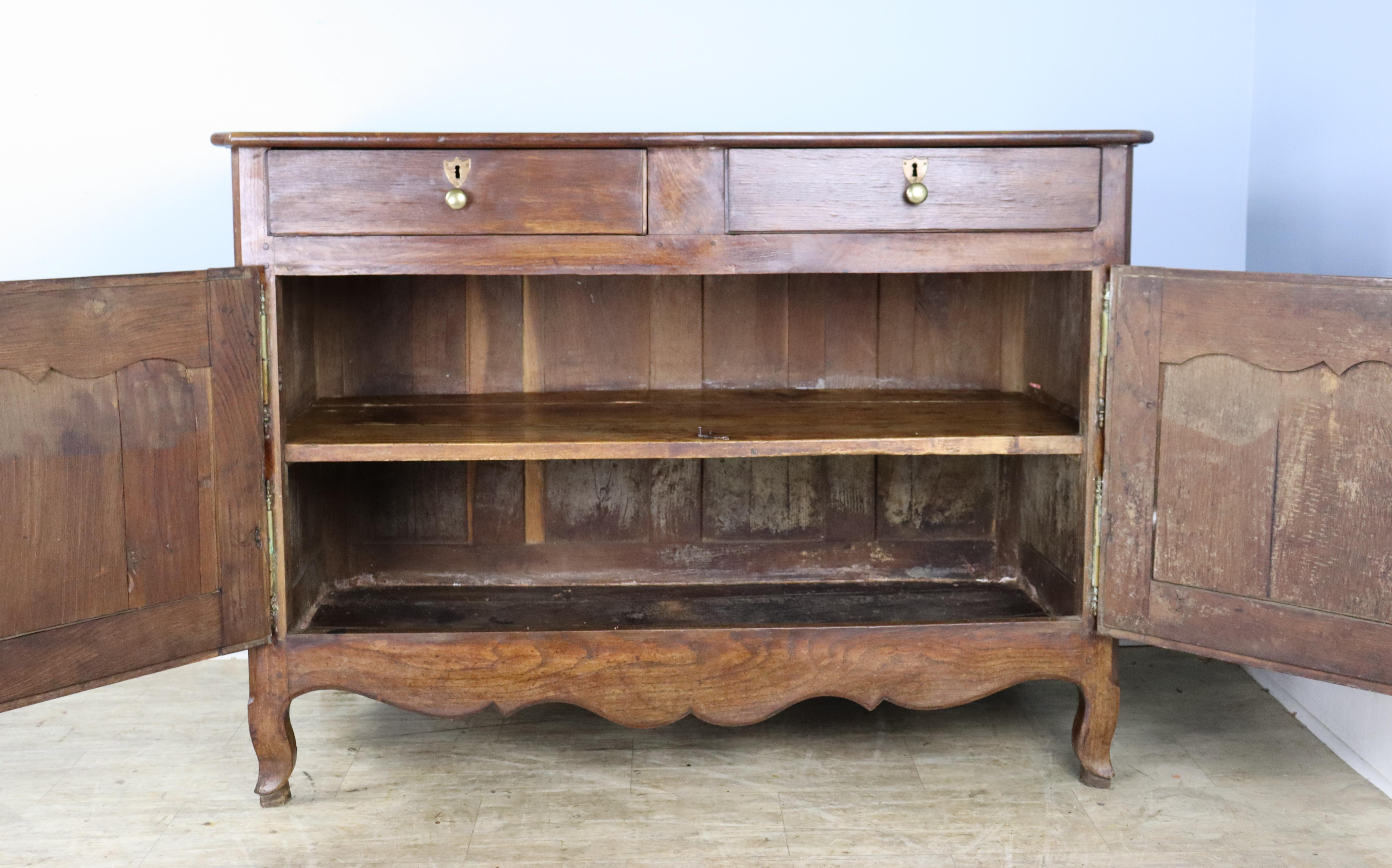 Antique French Chestnut Buffet For Sale 6