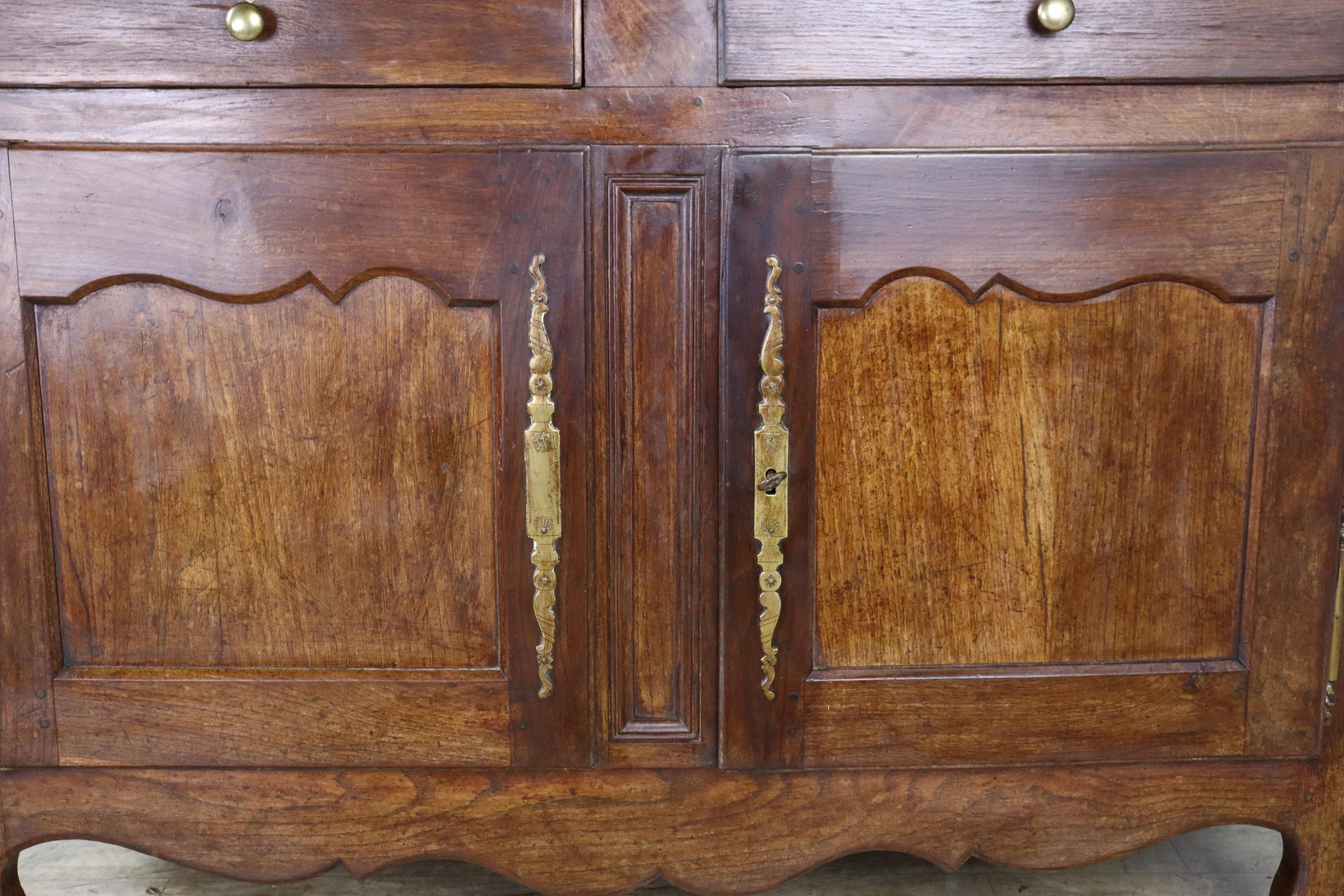 19th Century Antique French Chestnut Buffet For Sale