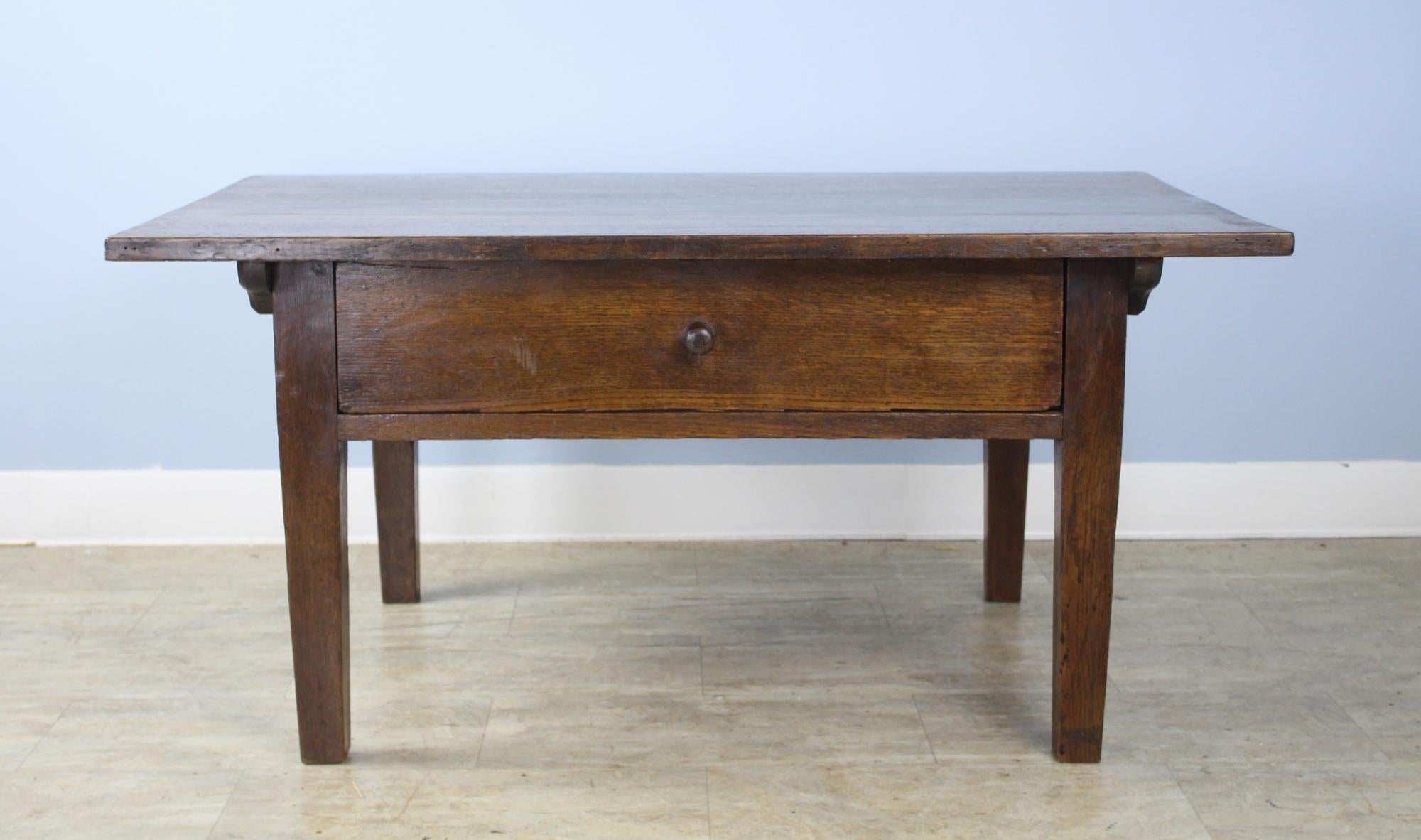 Antique French Chestnut Coffee Table In Good Condition For Sale In Port Chester, NY