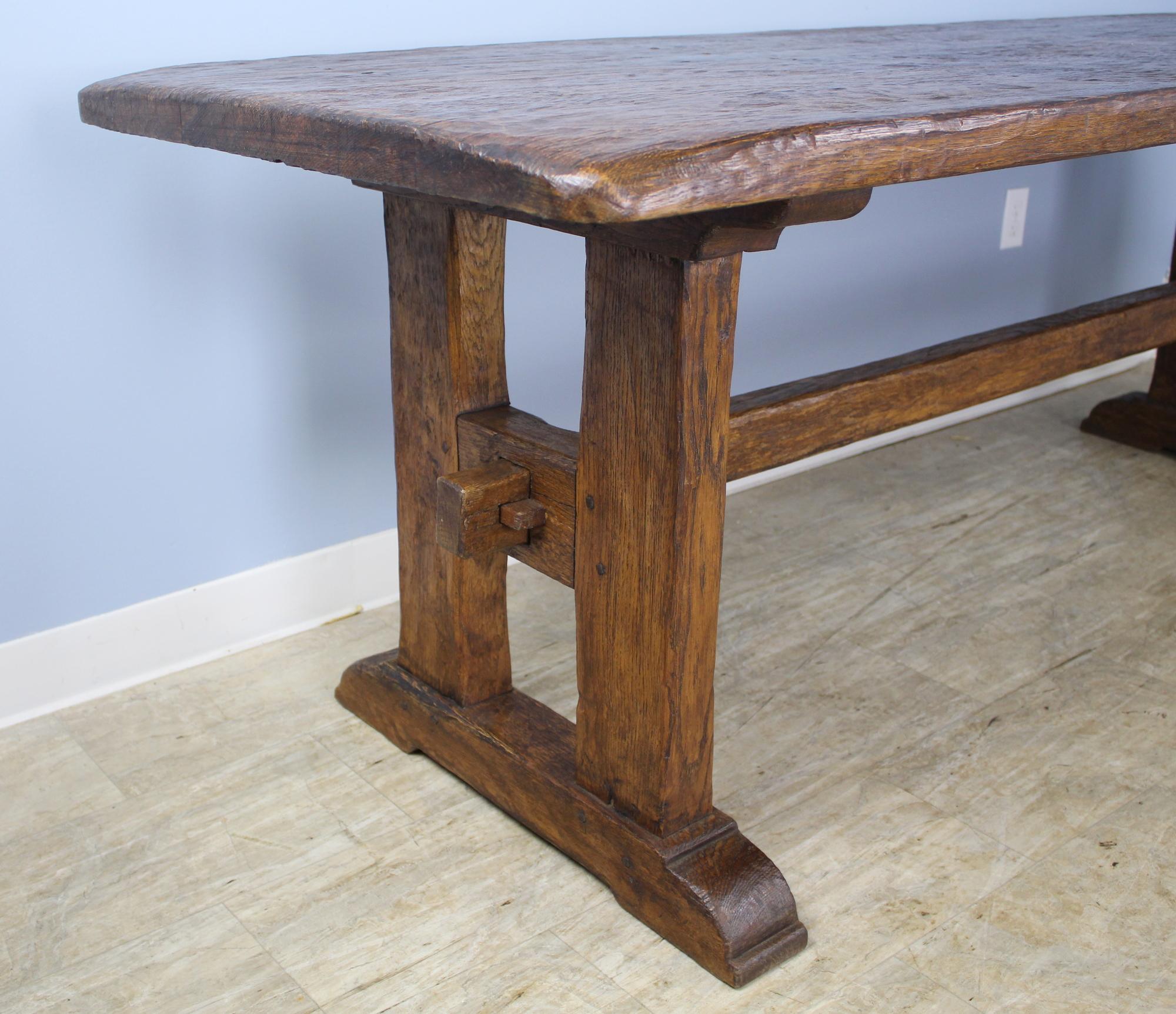 Antique French Chestnut Refectory Table 4